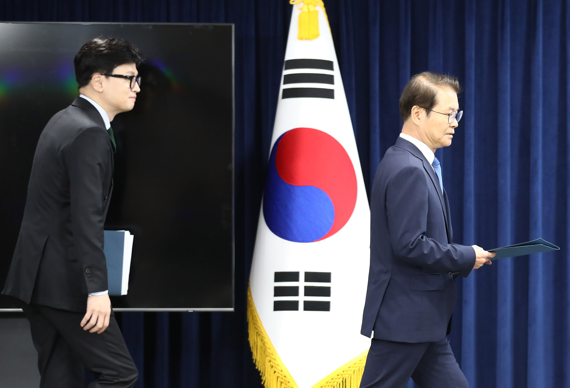 고용부 법무부 담화문발표 이정식 한동훈