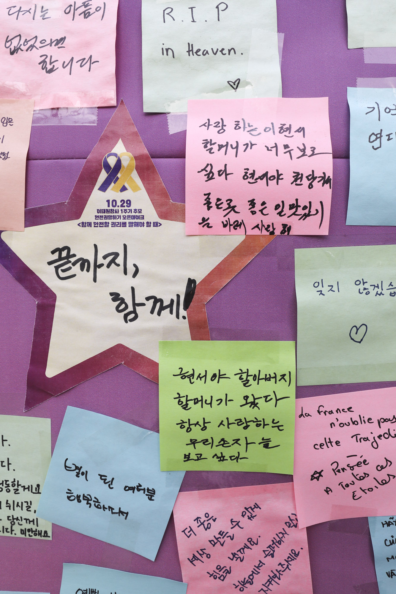이태원참사;이태원압사;이태원할로윈참사;서울광장분향소;1029