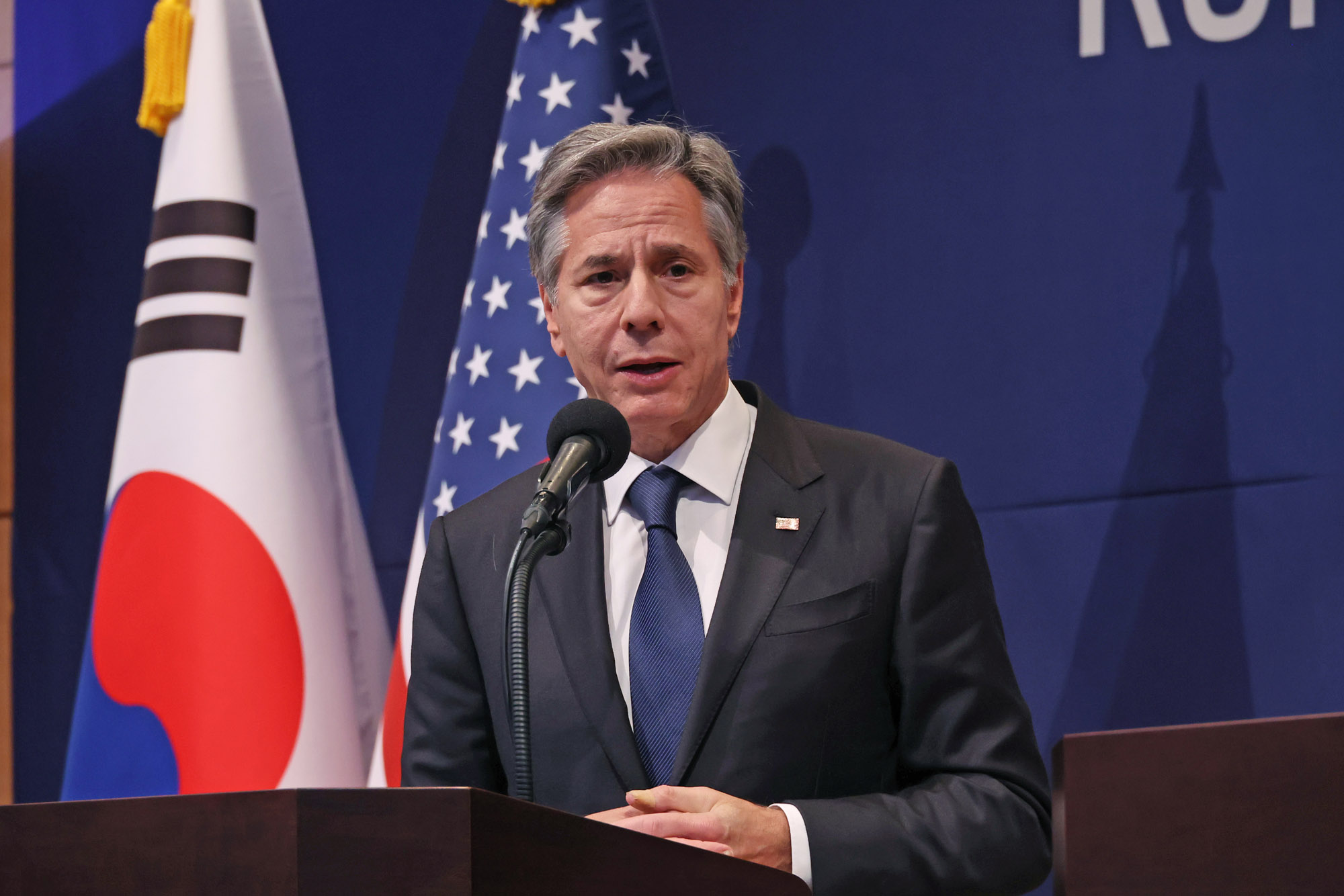 한미 외교장관회담 공동기자회견 토니블링컨 박