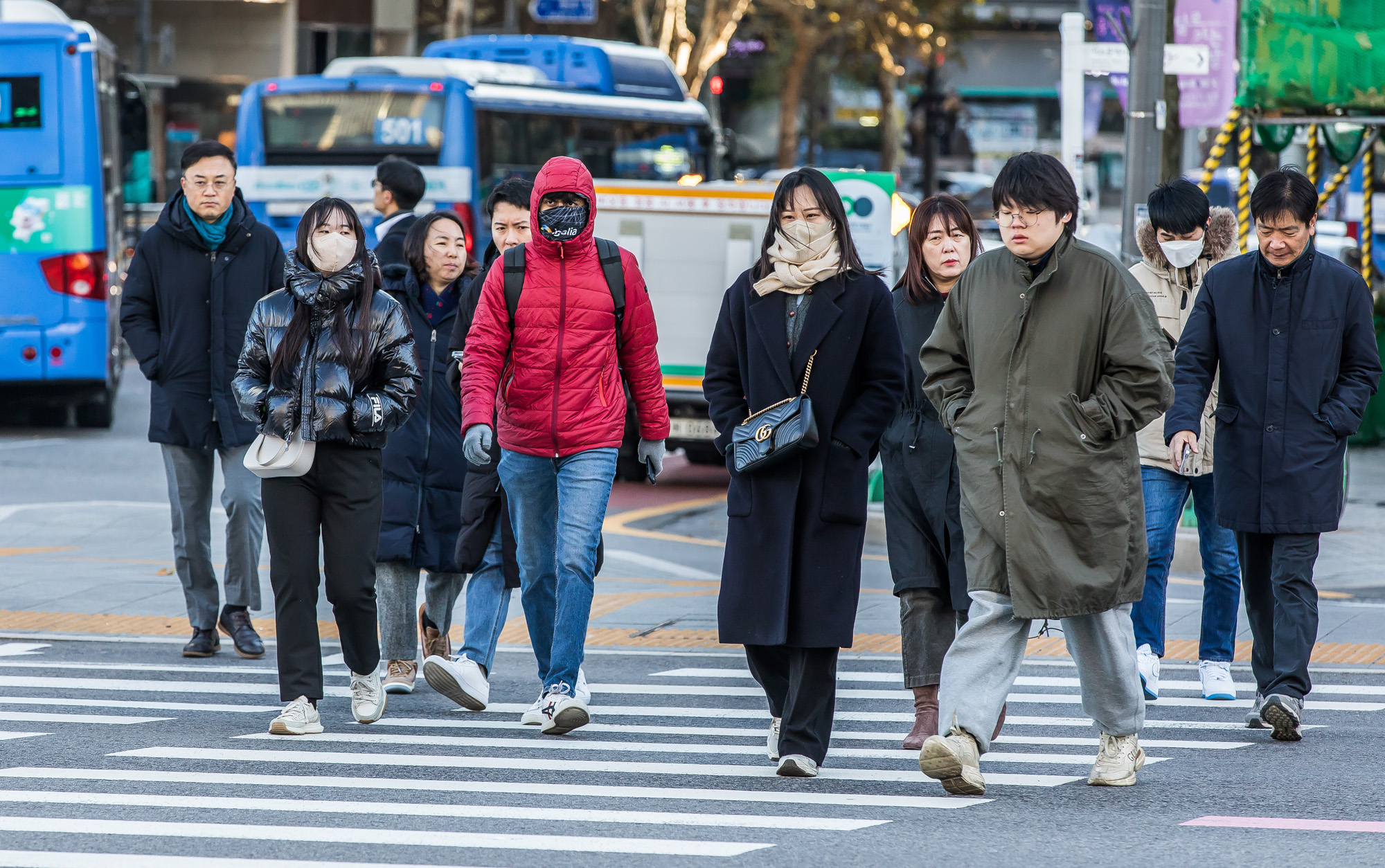 사회;계절;겨울;한파;한파스케치;강추위;출근길한파;강추위스케치;광화문한파