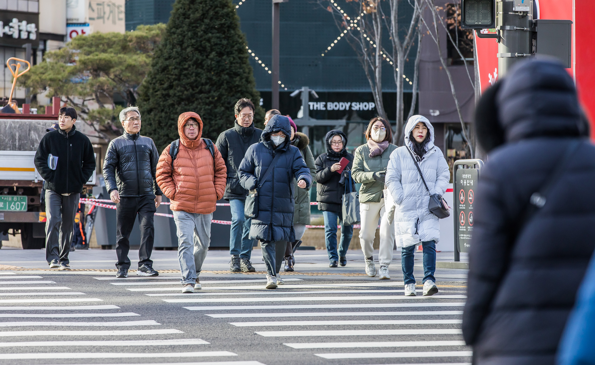 사회;계절;겨울;한파;한파스케치;강추위;출근길한파;강추위스케치;광화문한파