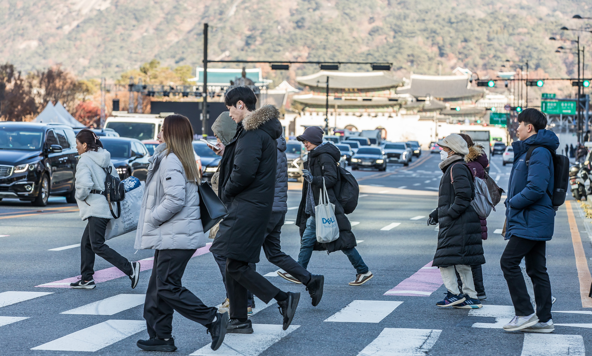 사회;계절;겨울;한파;한파스케치;강추위;출근길한파;강추위스케치;광화문한파