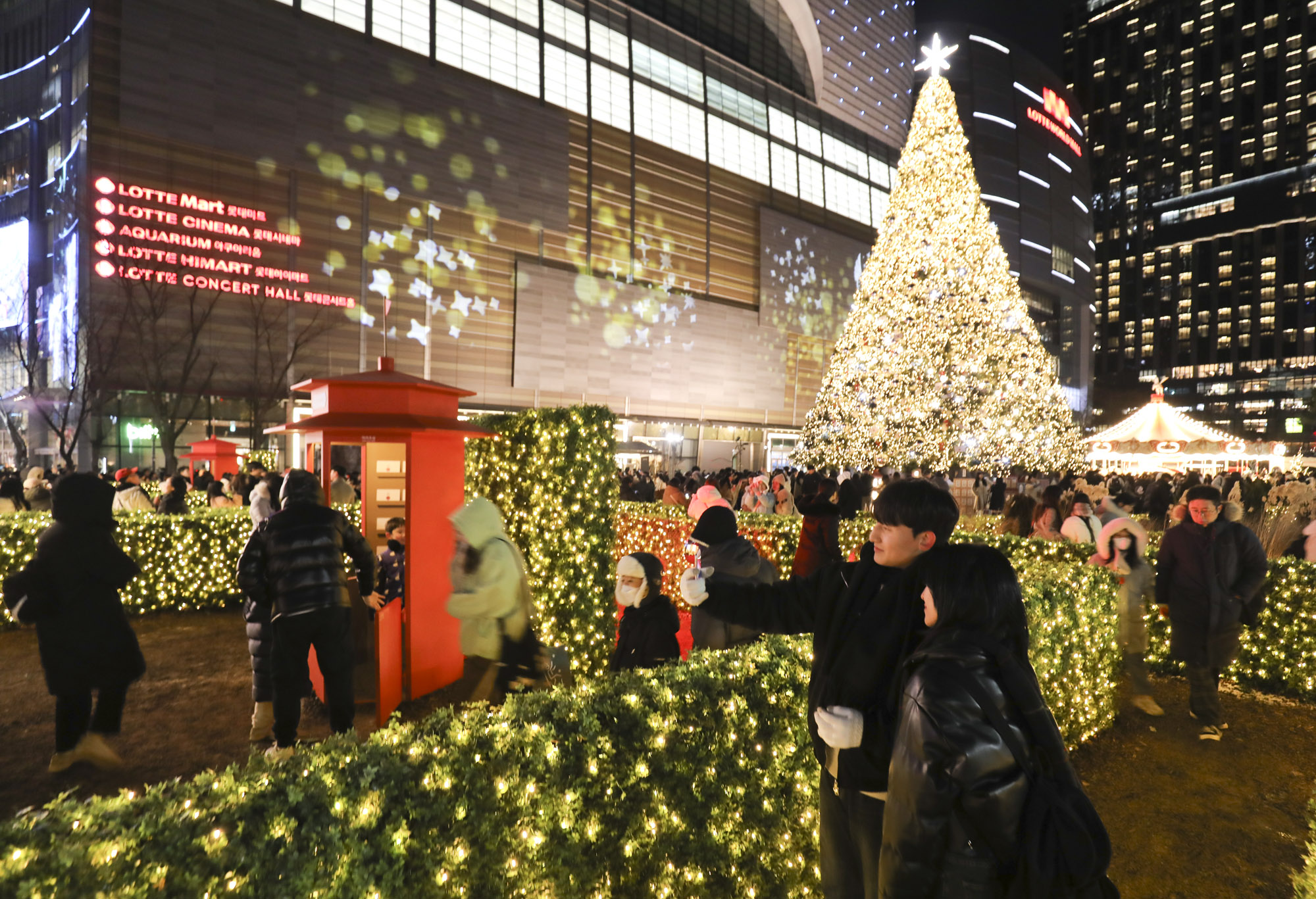 크리스마스트리;크리스마스;롯데월드몰;롯데월드타워