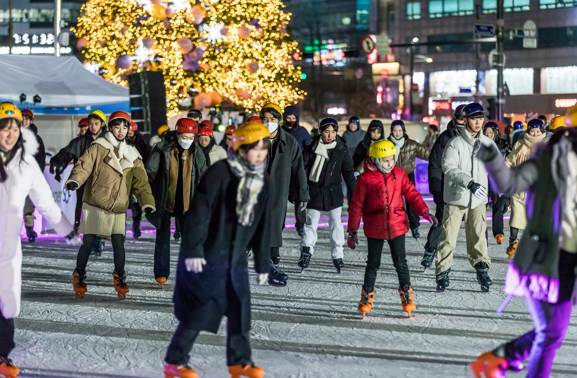 사회;겨울;계절;스케이트장;서울광장스케이트장개장;시청광장스케이트장