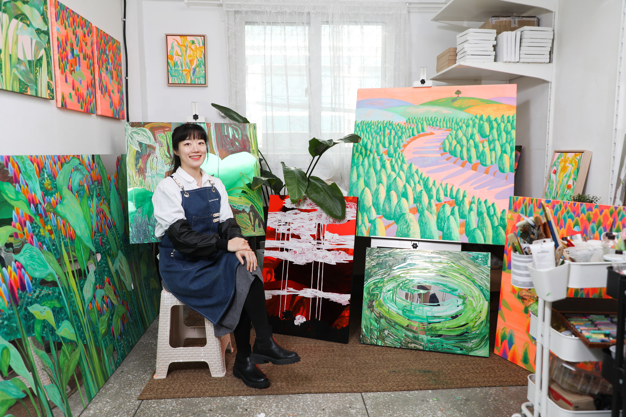 강희영;강희영작가;한국미술응원프로젝트;화가의방;아티스트