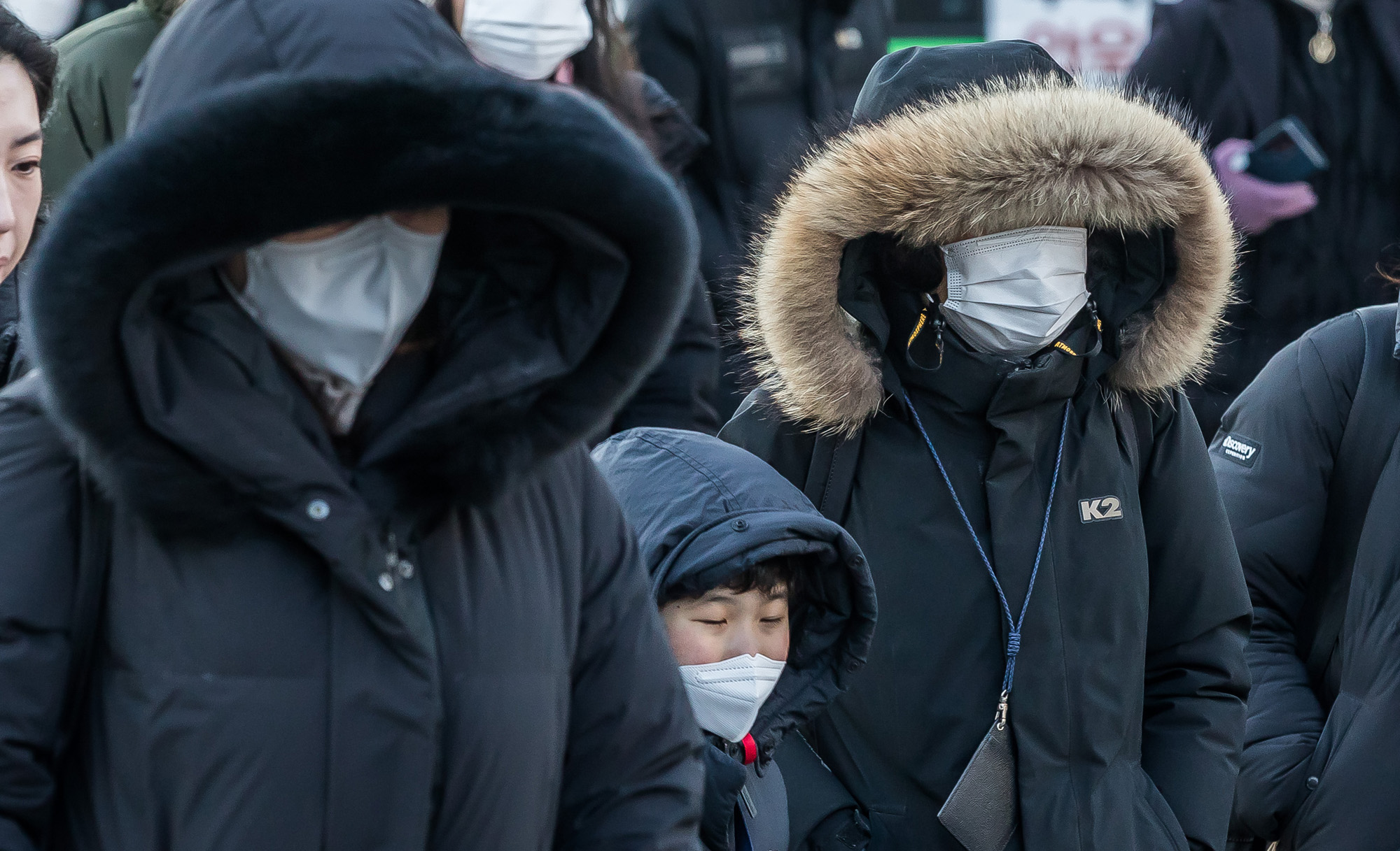 사회;날씨;겨울;겨울스케치;한파;최강한파;한파속출근길;광화문네거리;출근길스케치