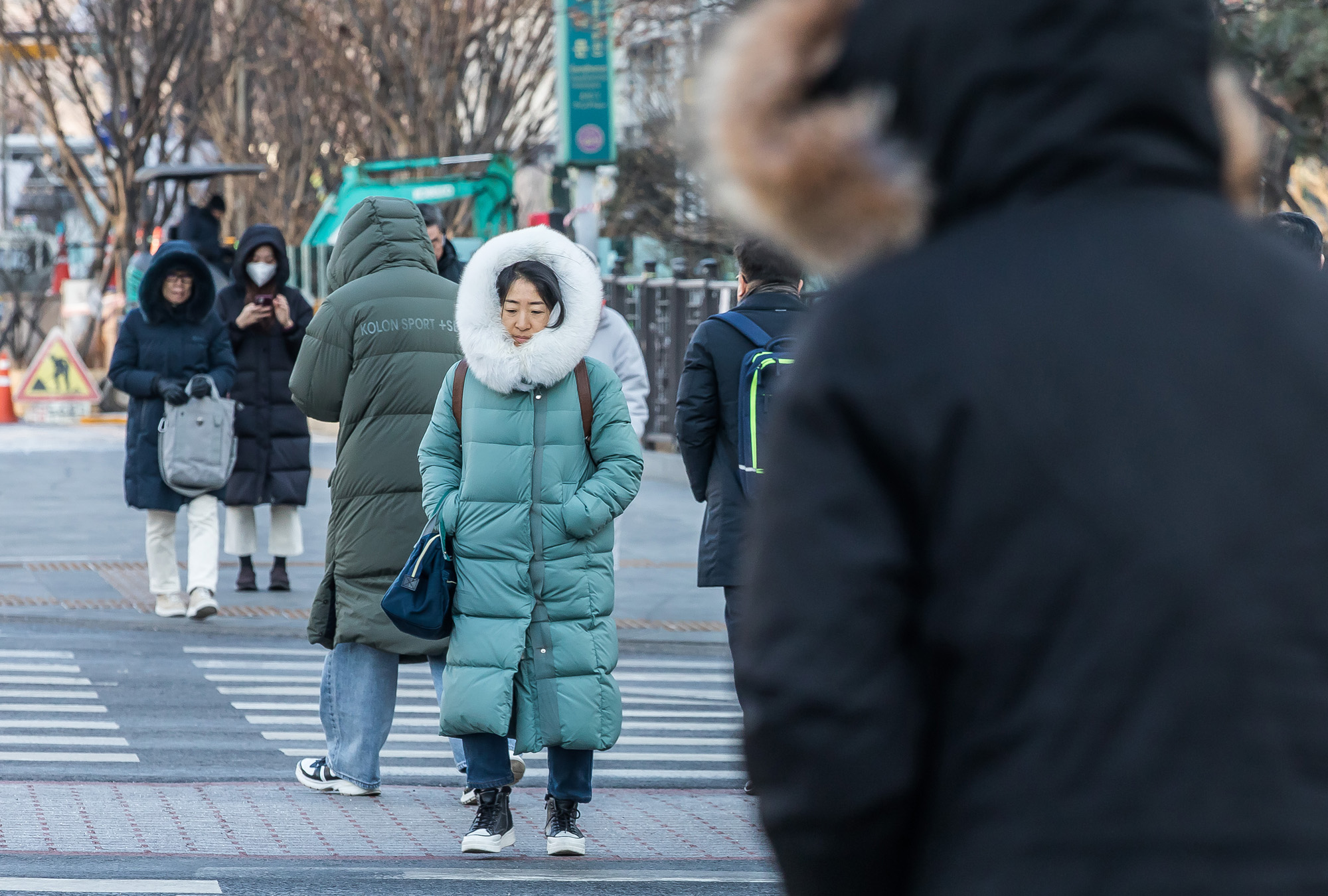 사회;날씨;겨울;겨울스케치;한파;최강한파;한파속출근길;광화문네거리;출근길스케치