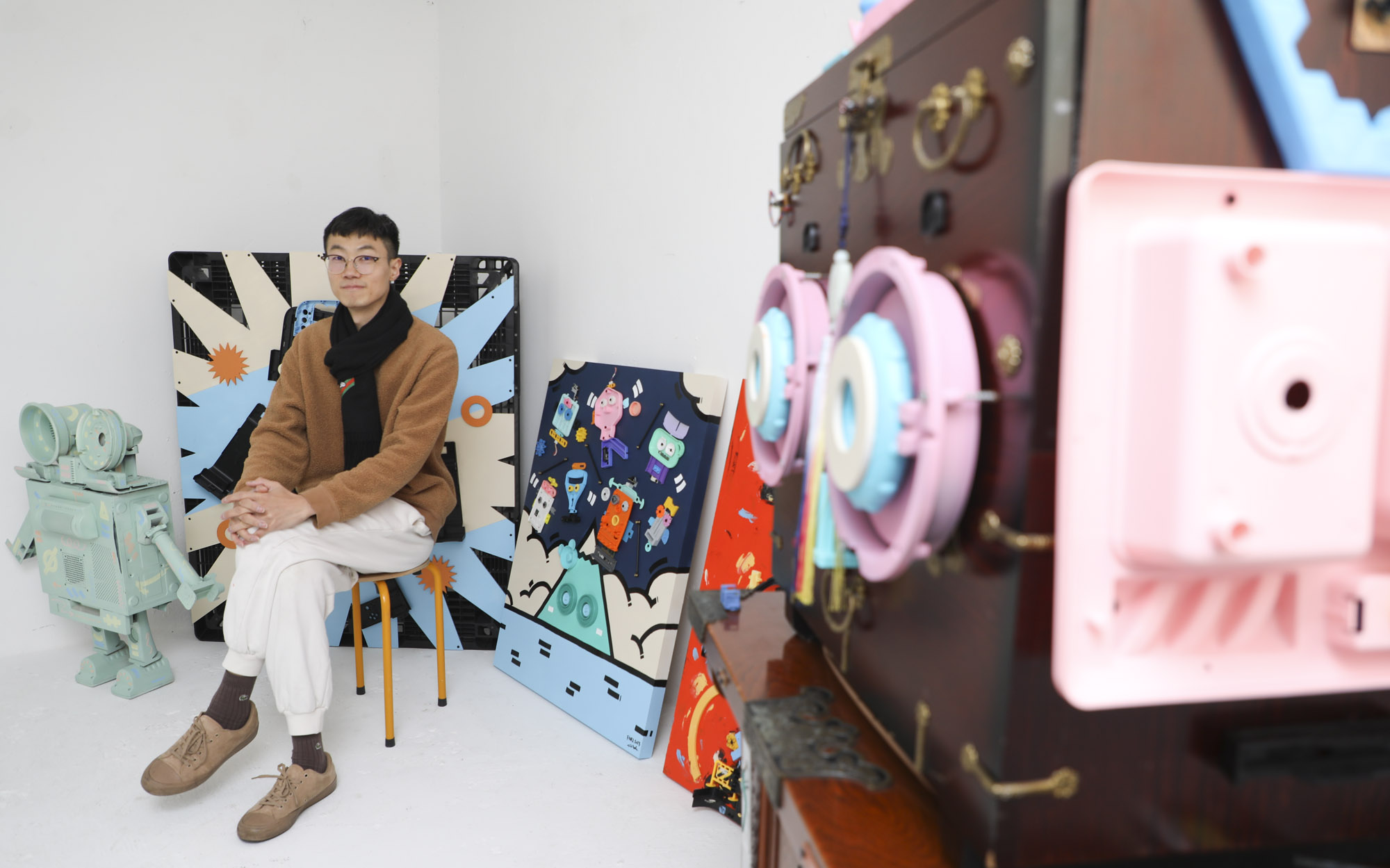 한국미술응원프로젝트;포리심;심포리;작가;아티스트;업사이클;화가의방