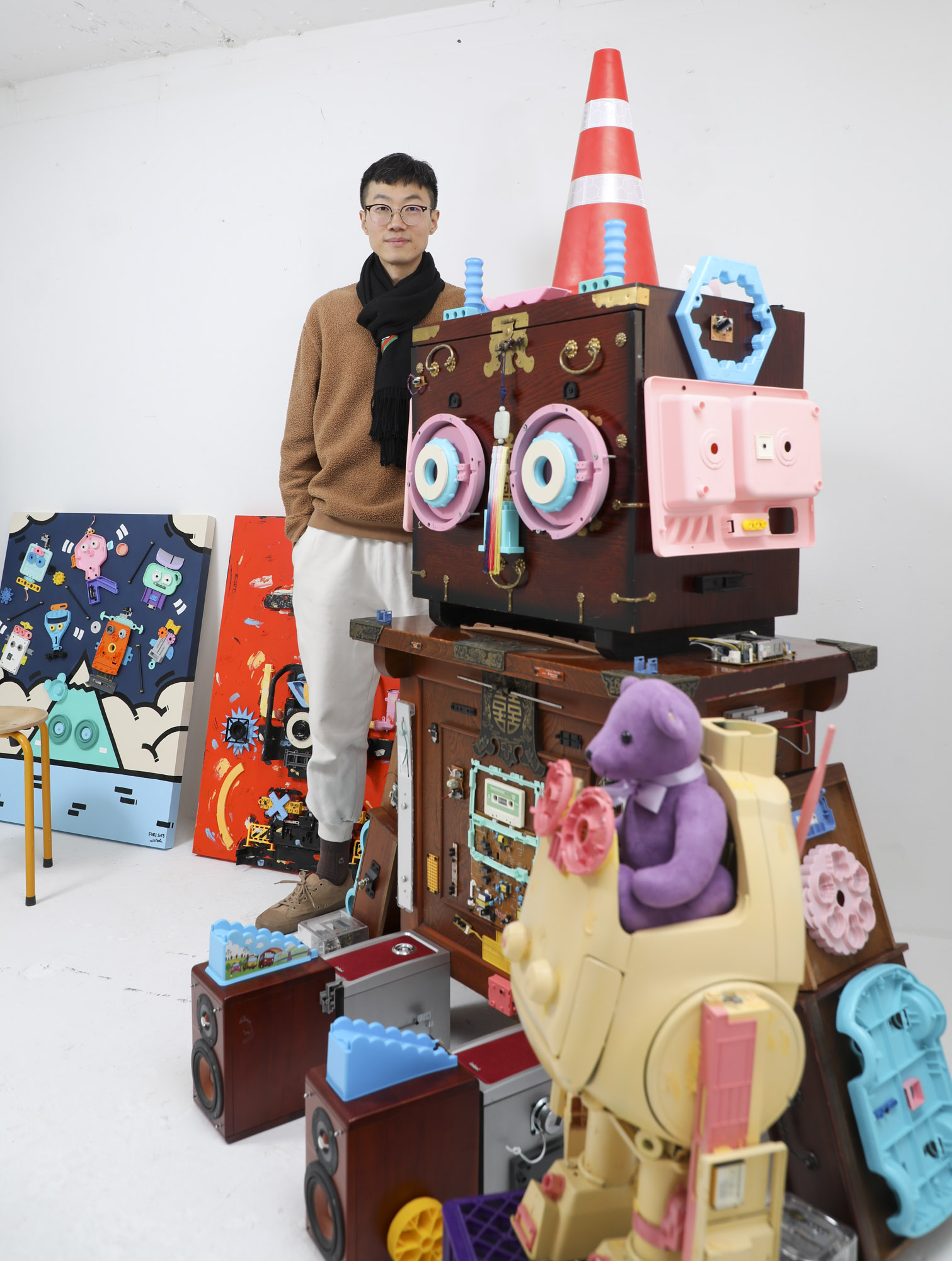 한국미술응원프로젝트;포리심;심포리;작가;아티스트;업사이클;화가의방