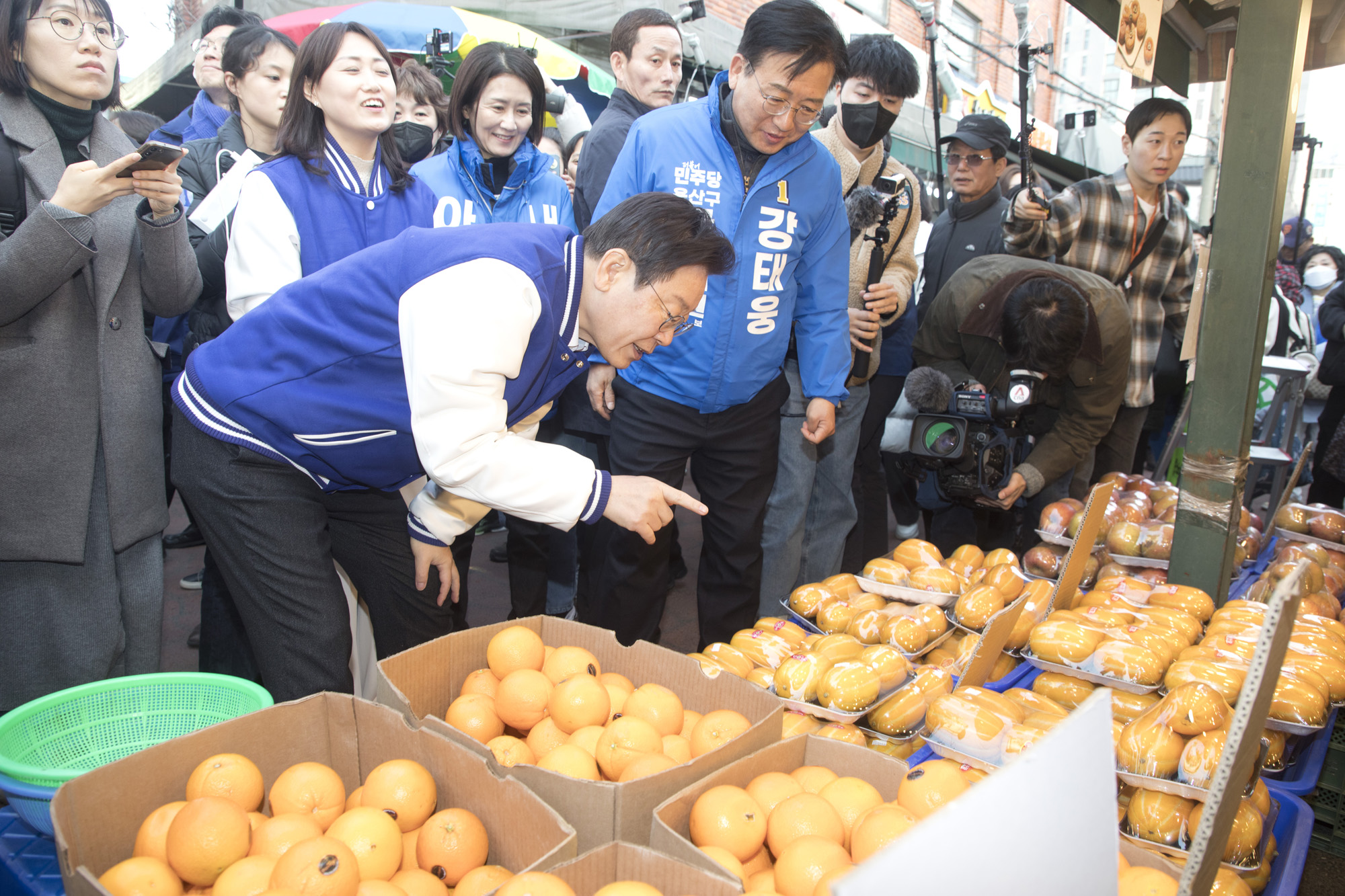 정치;정당;더불어민주당;이재명;용산;용문시장