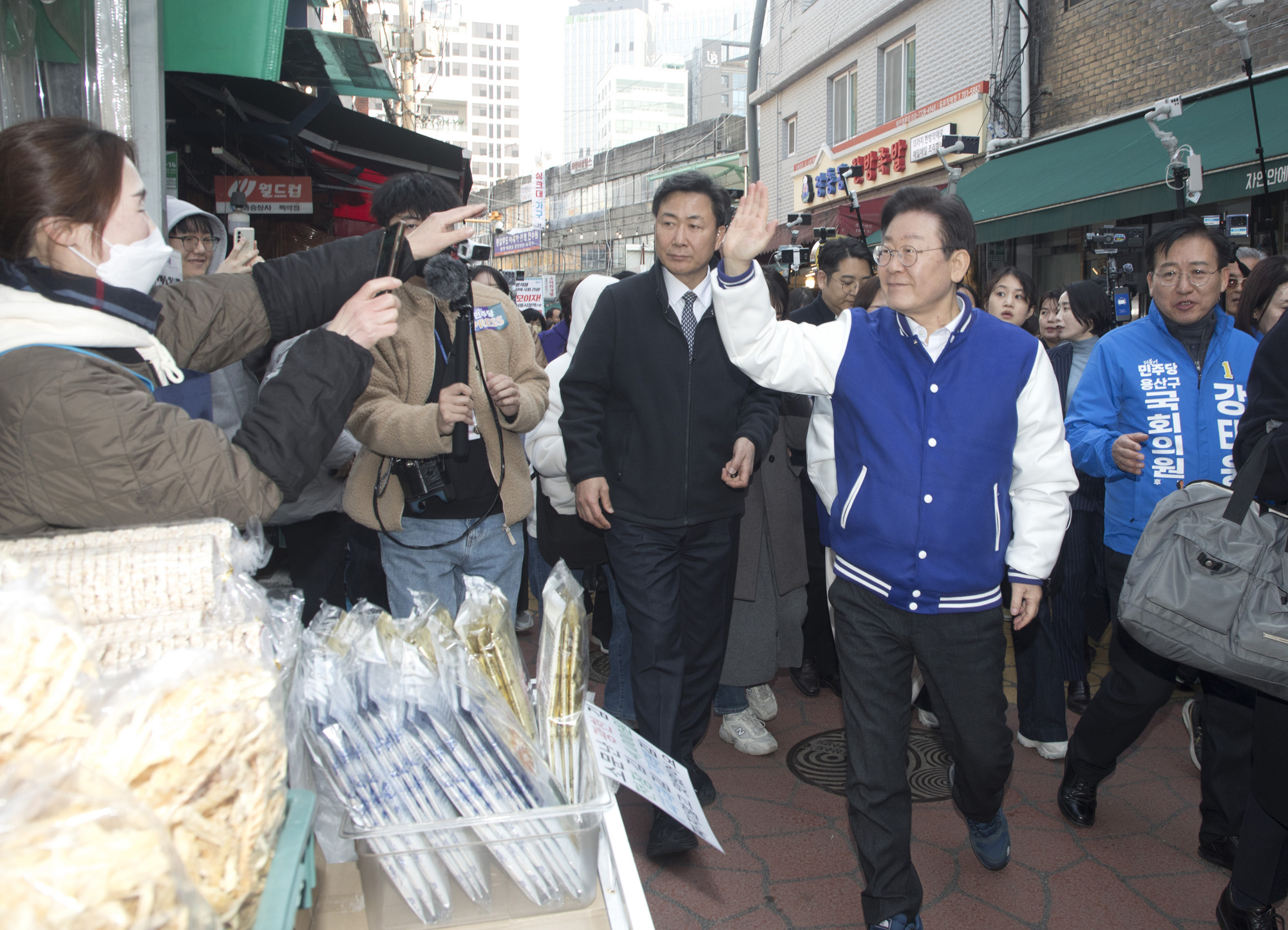 정치;정당;더불어민주당;이재명;용산;용문시장