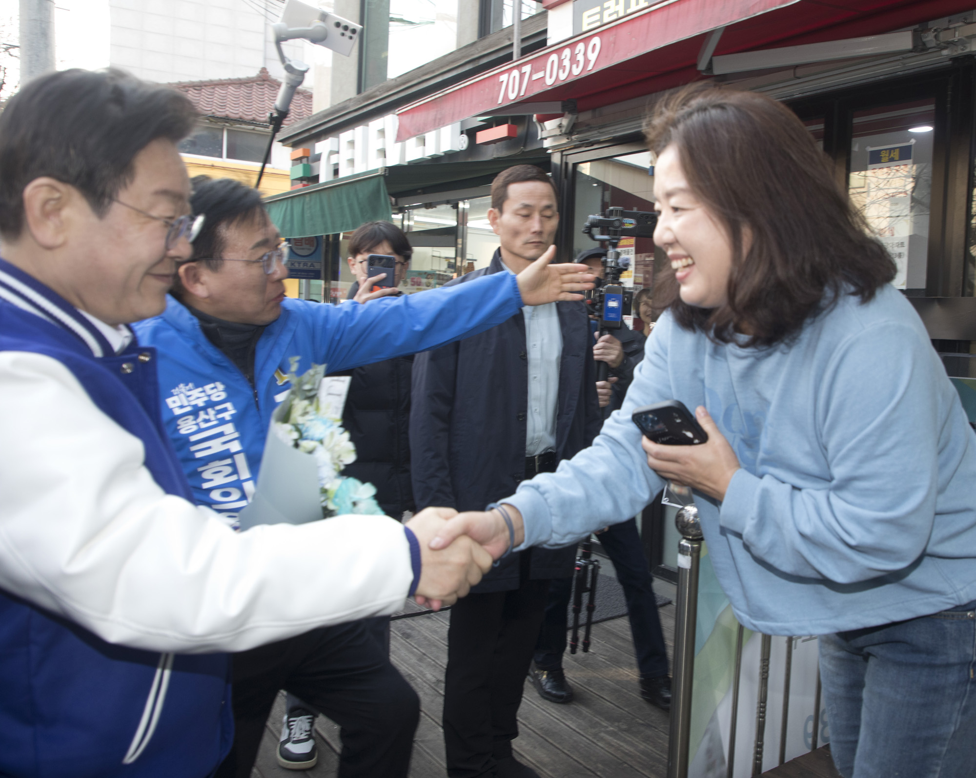 정치;정당;더불어민주당;이재명;용산;용문시장