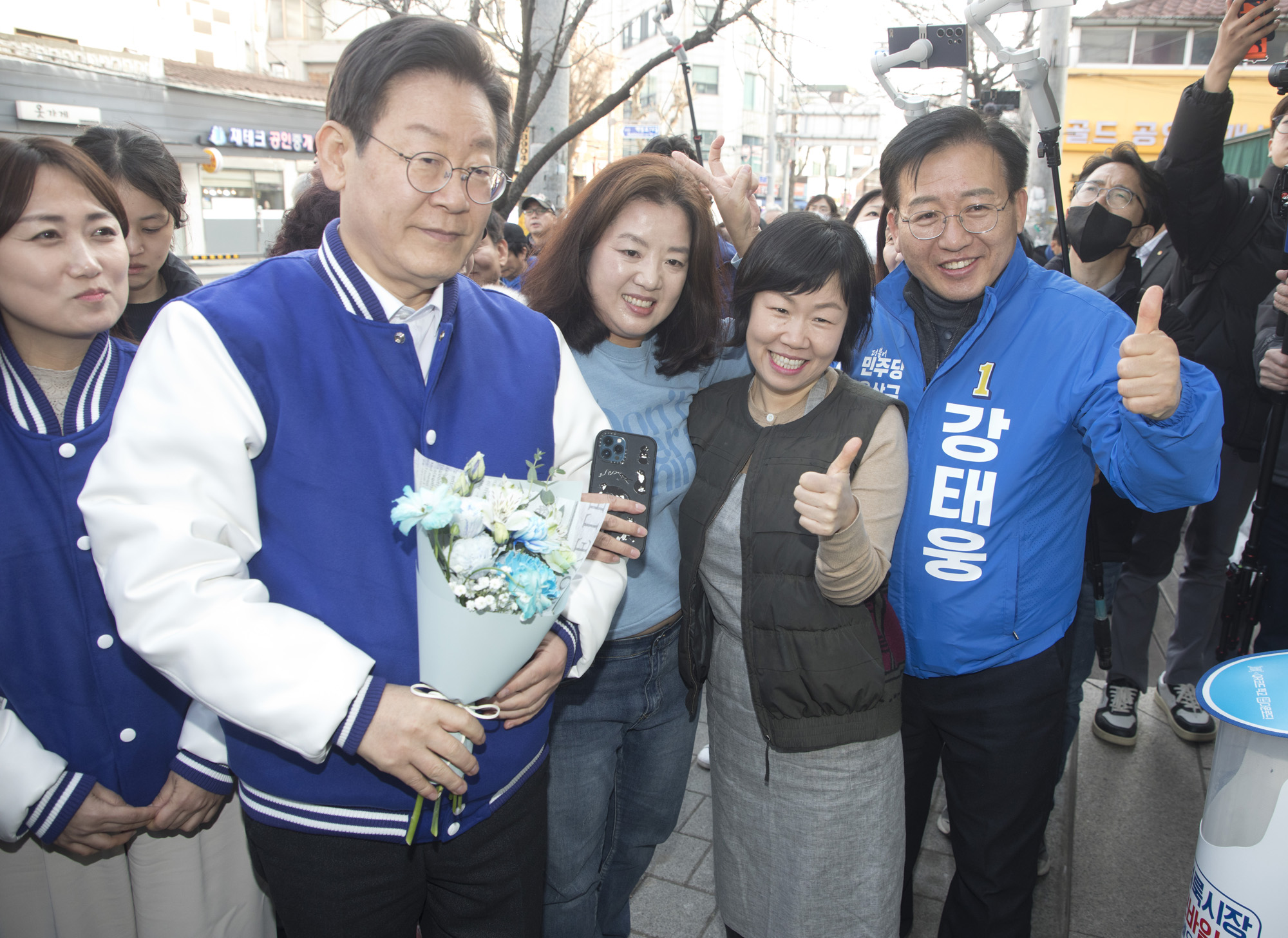 정치;정당;더불어민주당;이재명;용산;용문시장