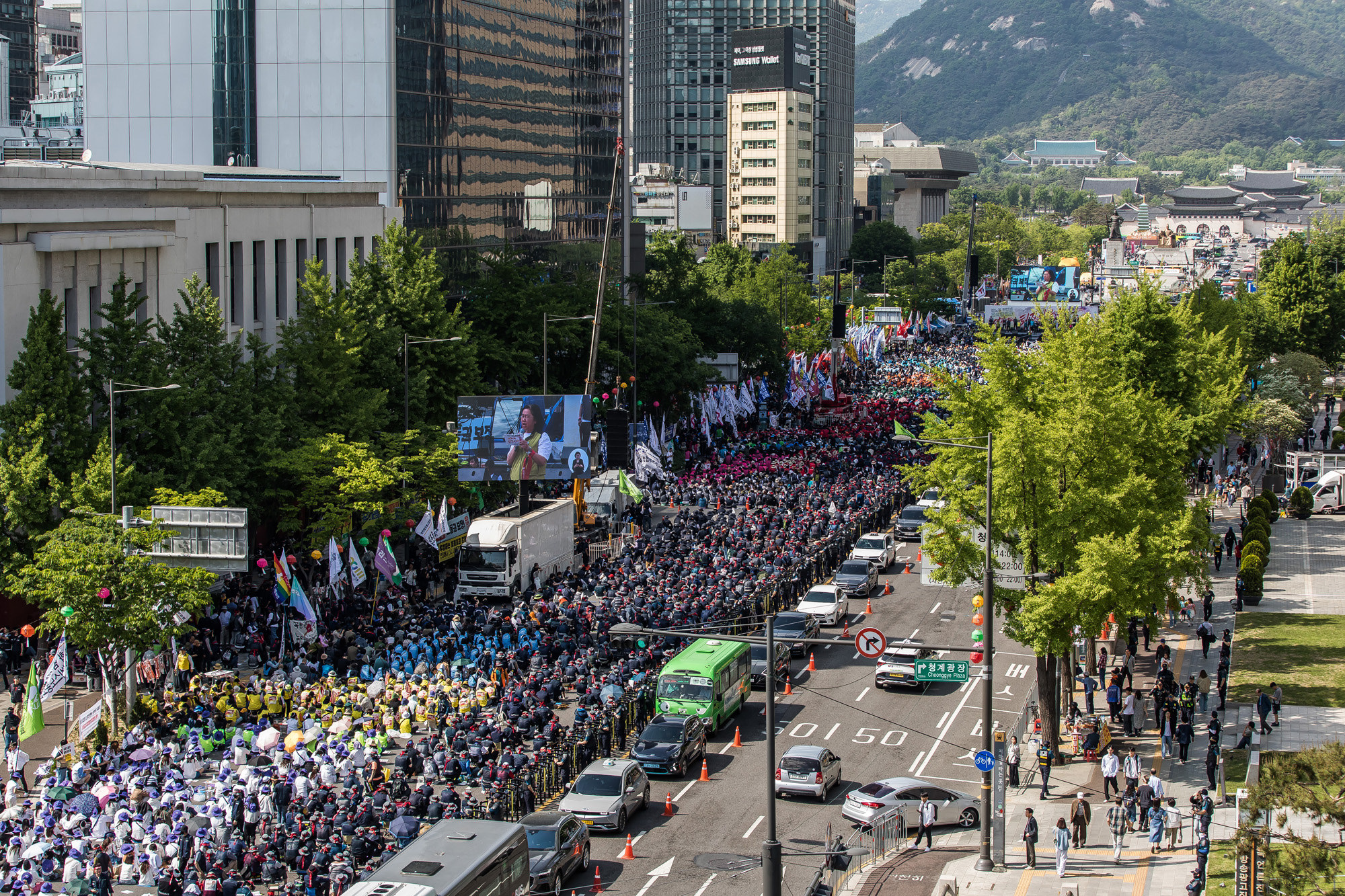 사회;집회;시위;민주노총;근로자의날;노동절;세계노동절대회;민주노총노동절대회;전국민주노동조합총연맹