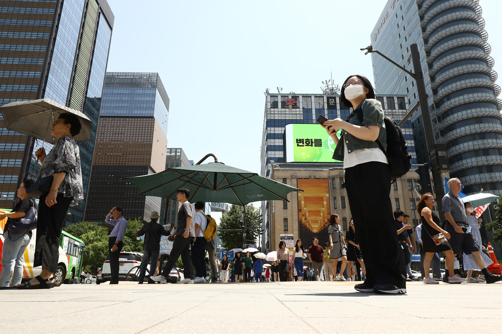 더위;불볕;광화문 햇빛