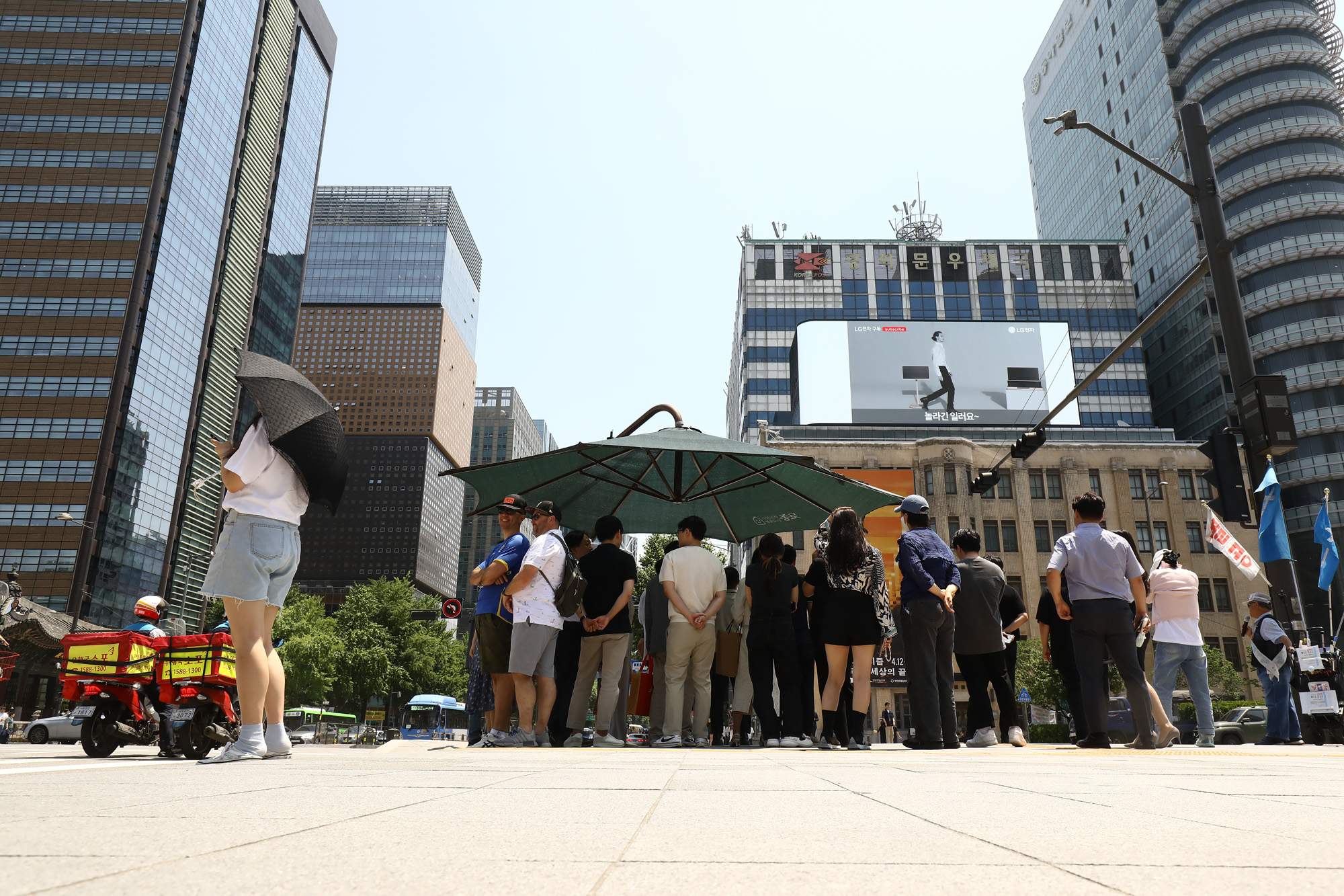 더위;불볕;광화문 햇빛