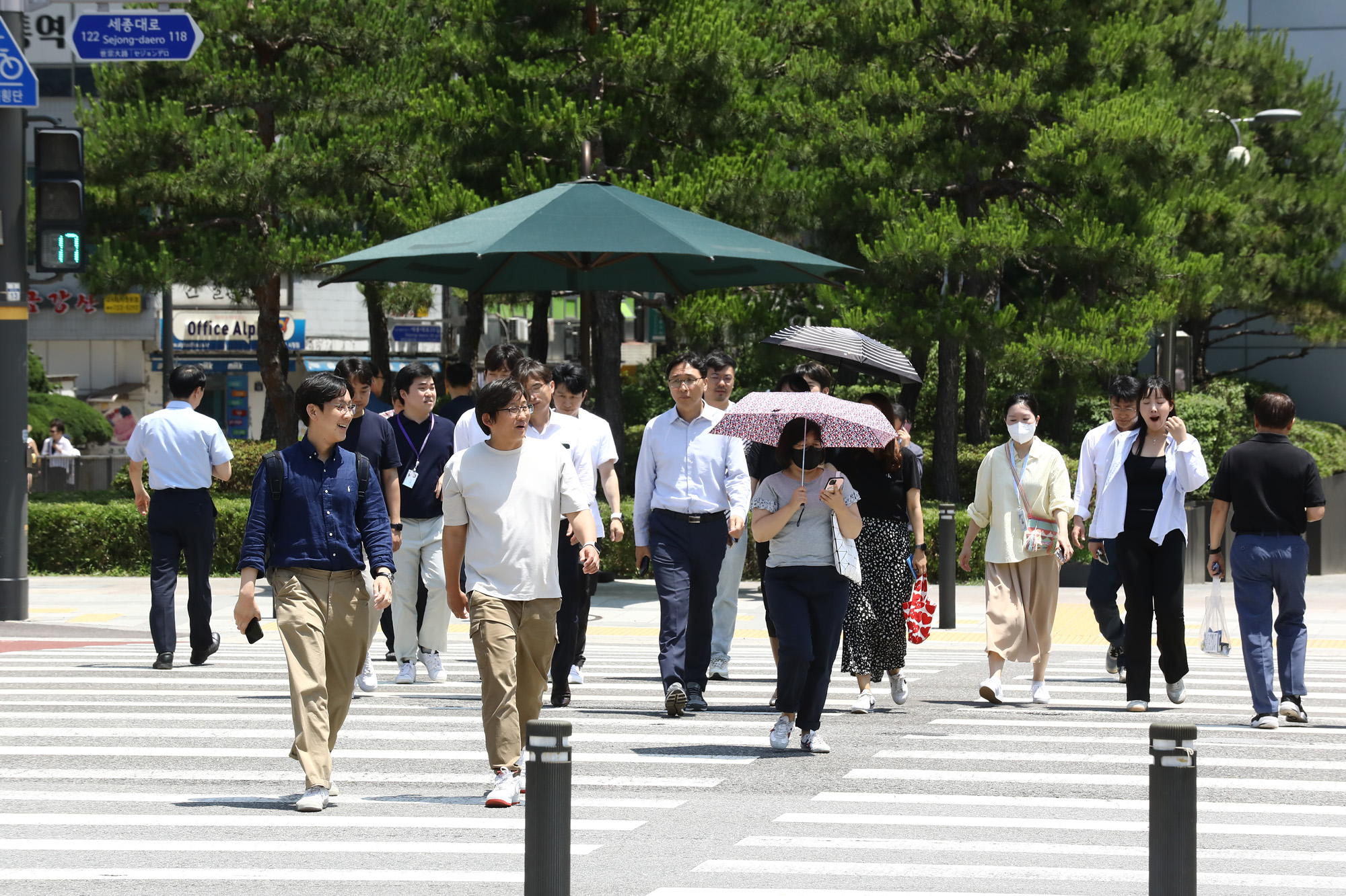 더위;불볕;광화문 햇빛