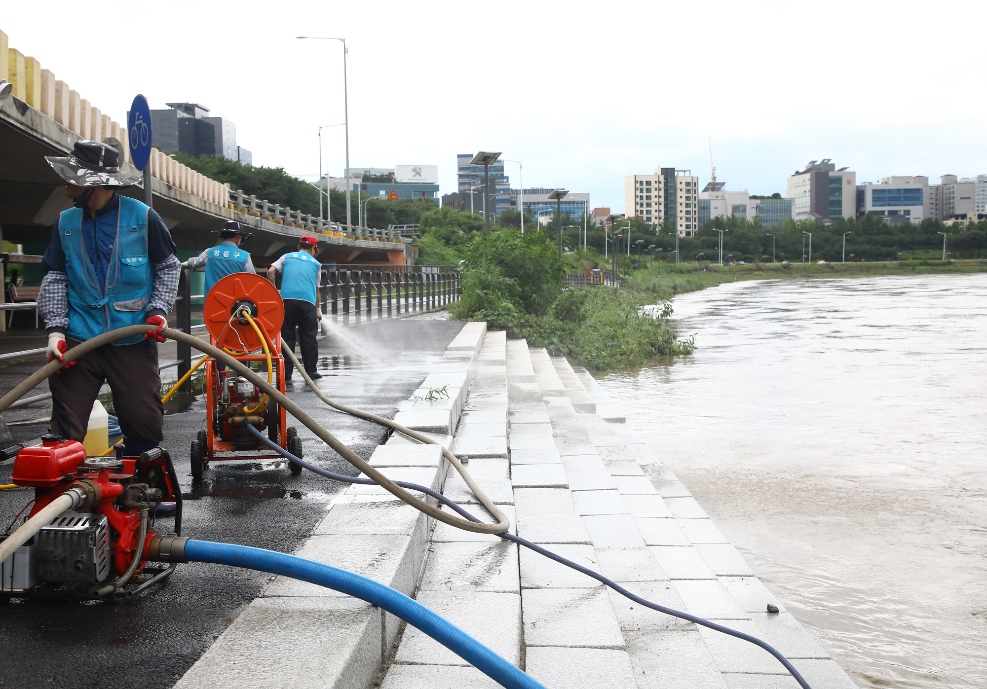 중랑천 집중호우