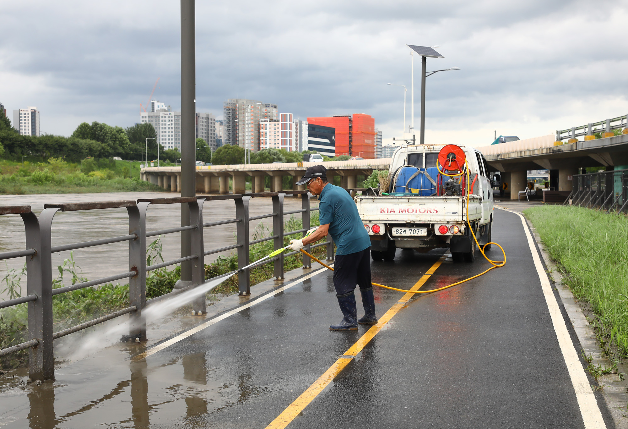 중랑천 집중호우