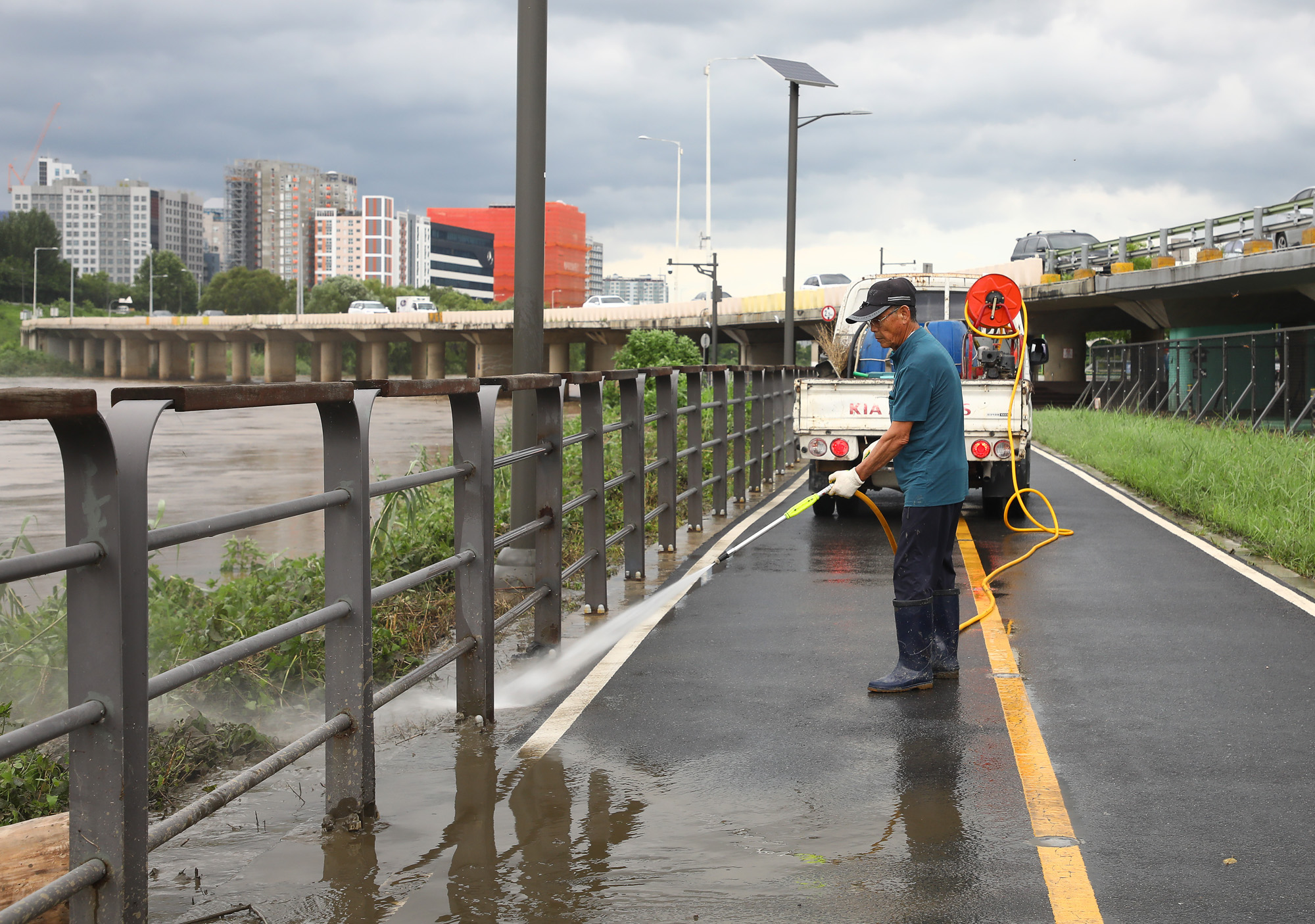 중랑천 집중호우