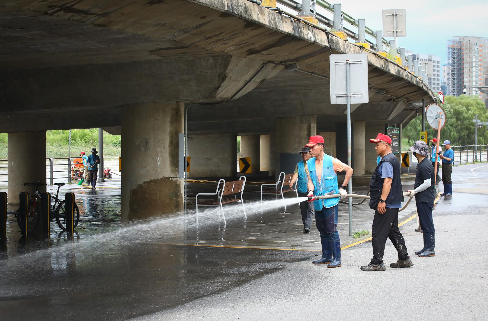 중랑천 집중호우