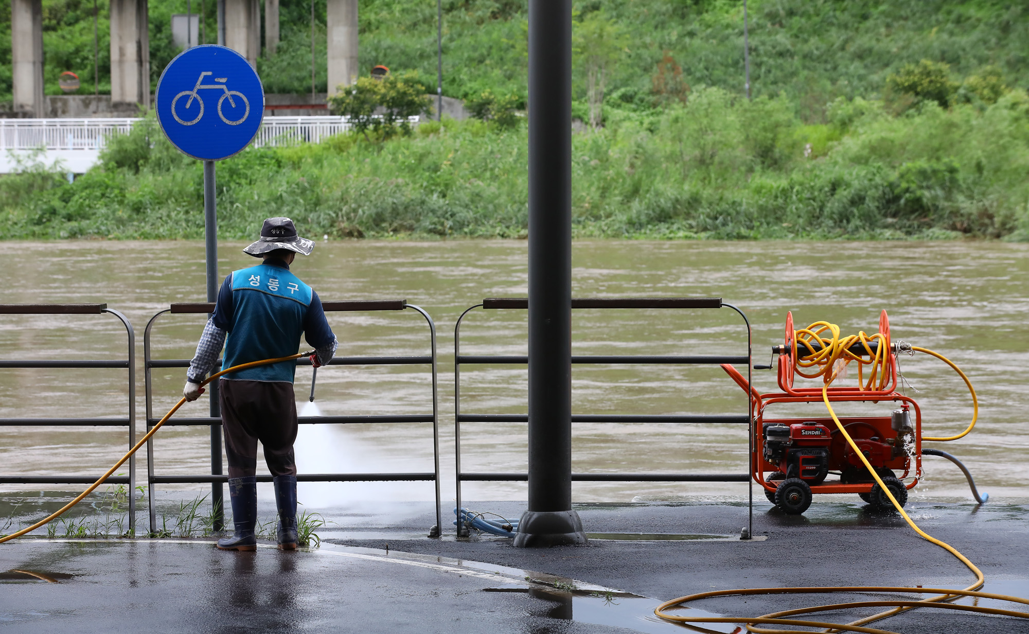 중랑천 집중호우
