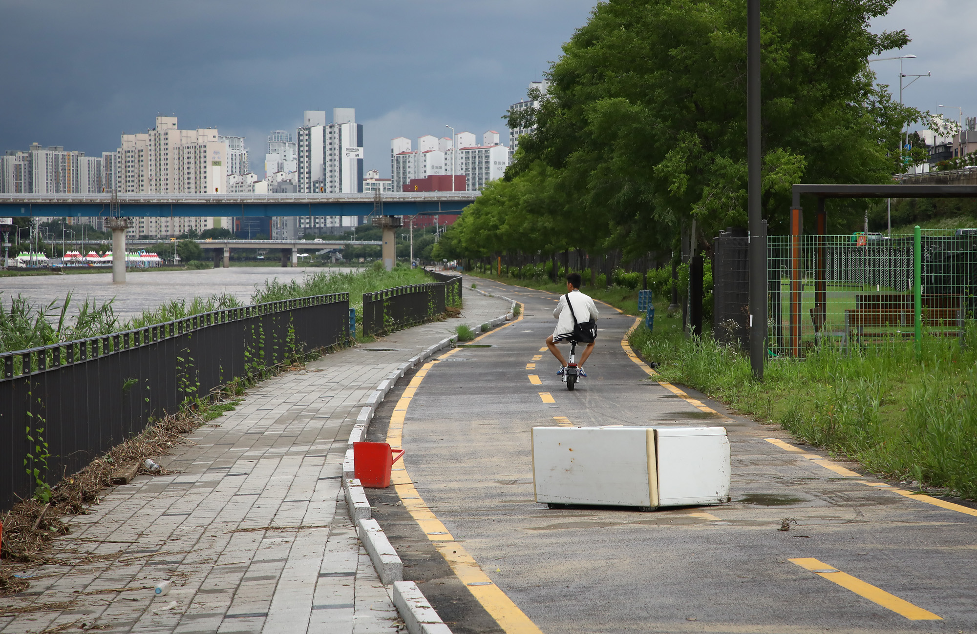 중랑천 집중호우