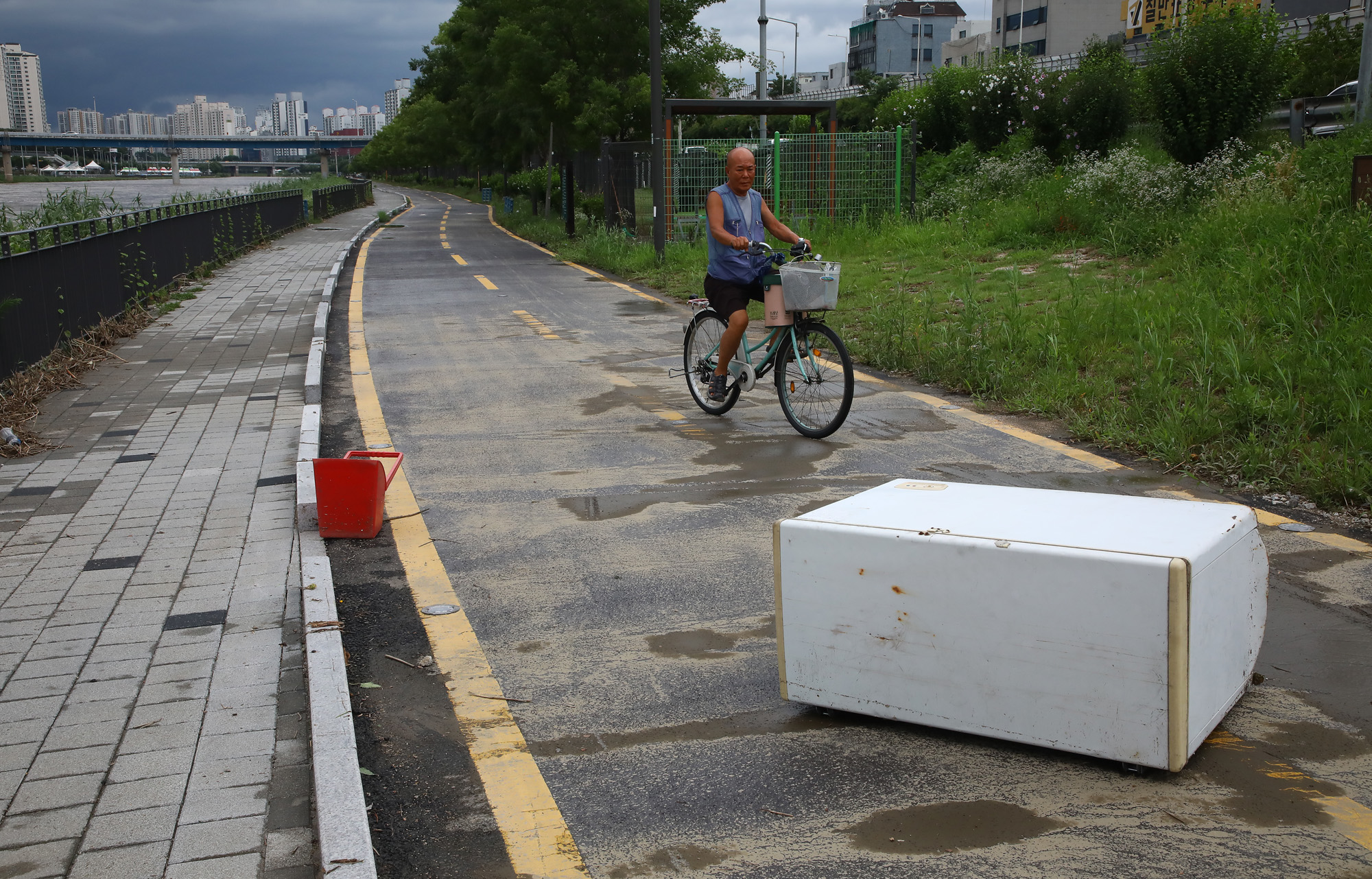 중랑천 집중호우