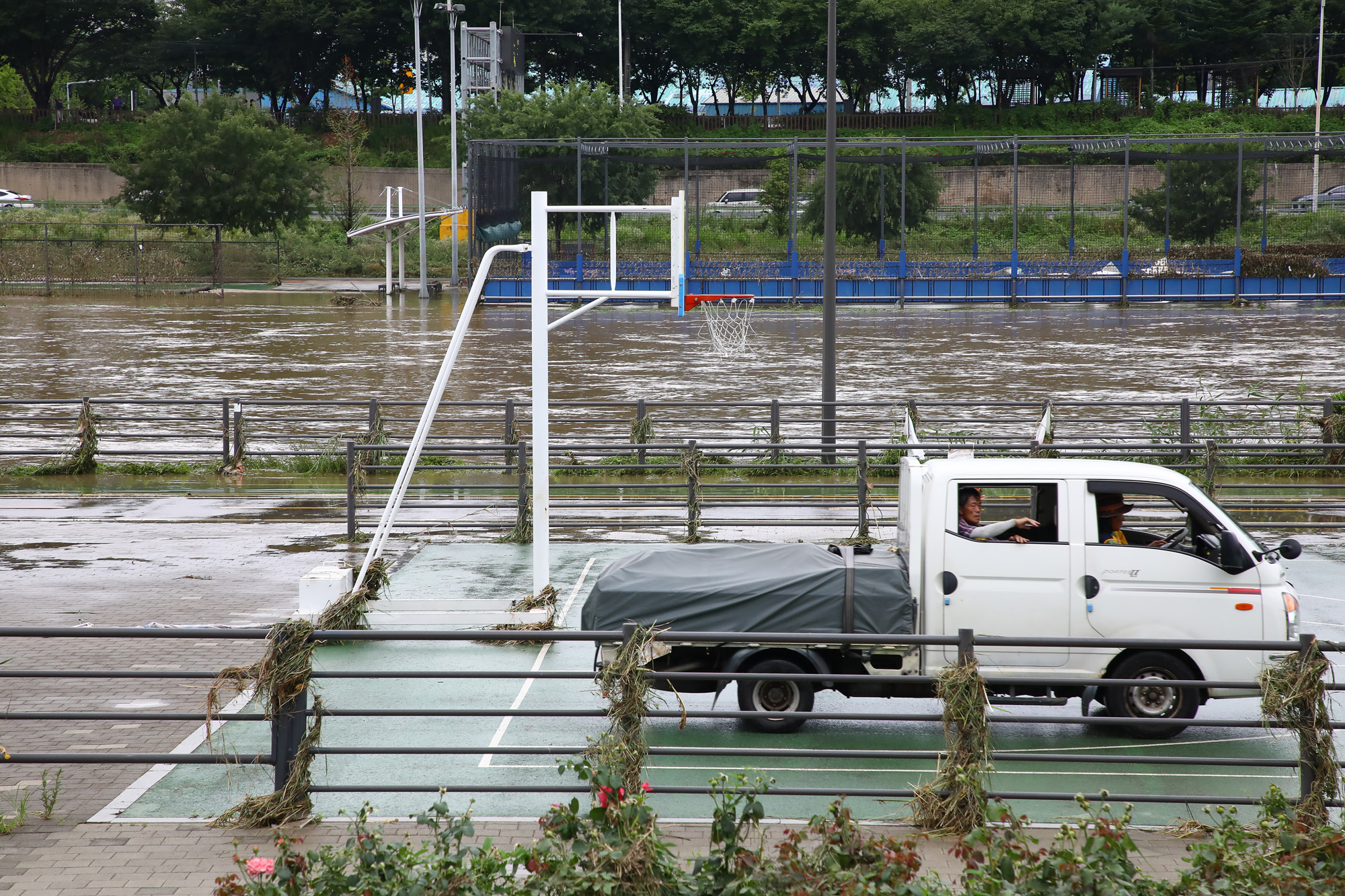 중랑천 집중호우