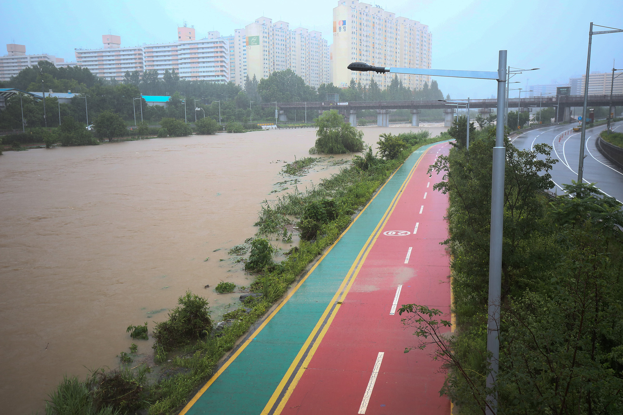 중랑천 동부간선도로