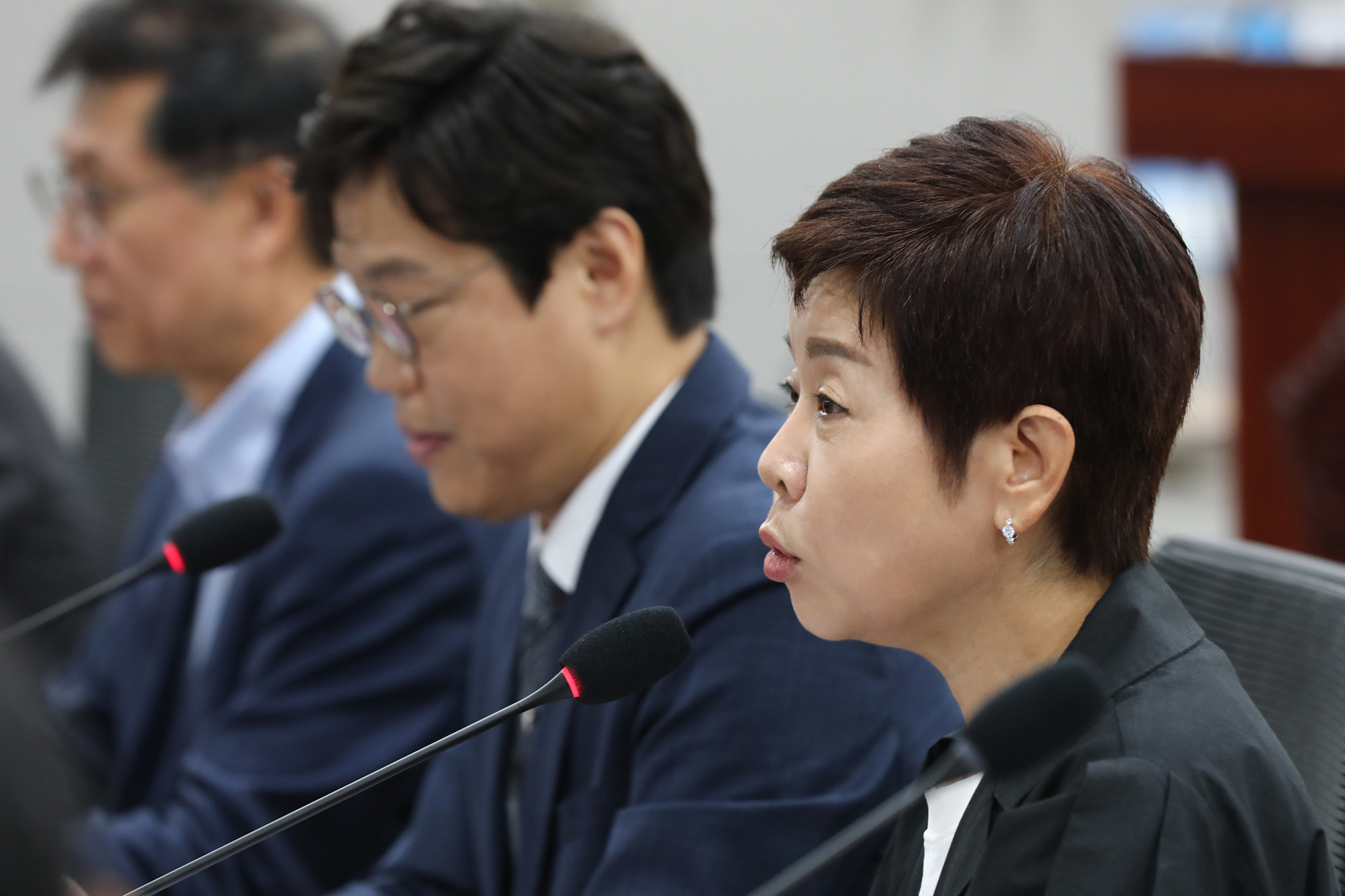 정치;국회;이진숙;방송통신위원장후보;언론탄압국회증언대회;김미화