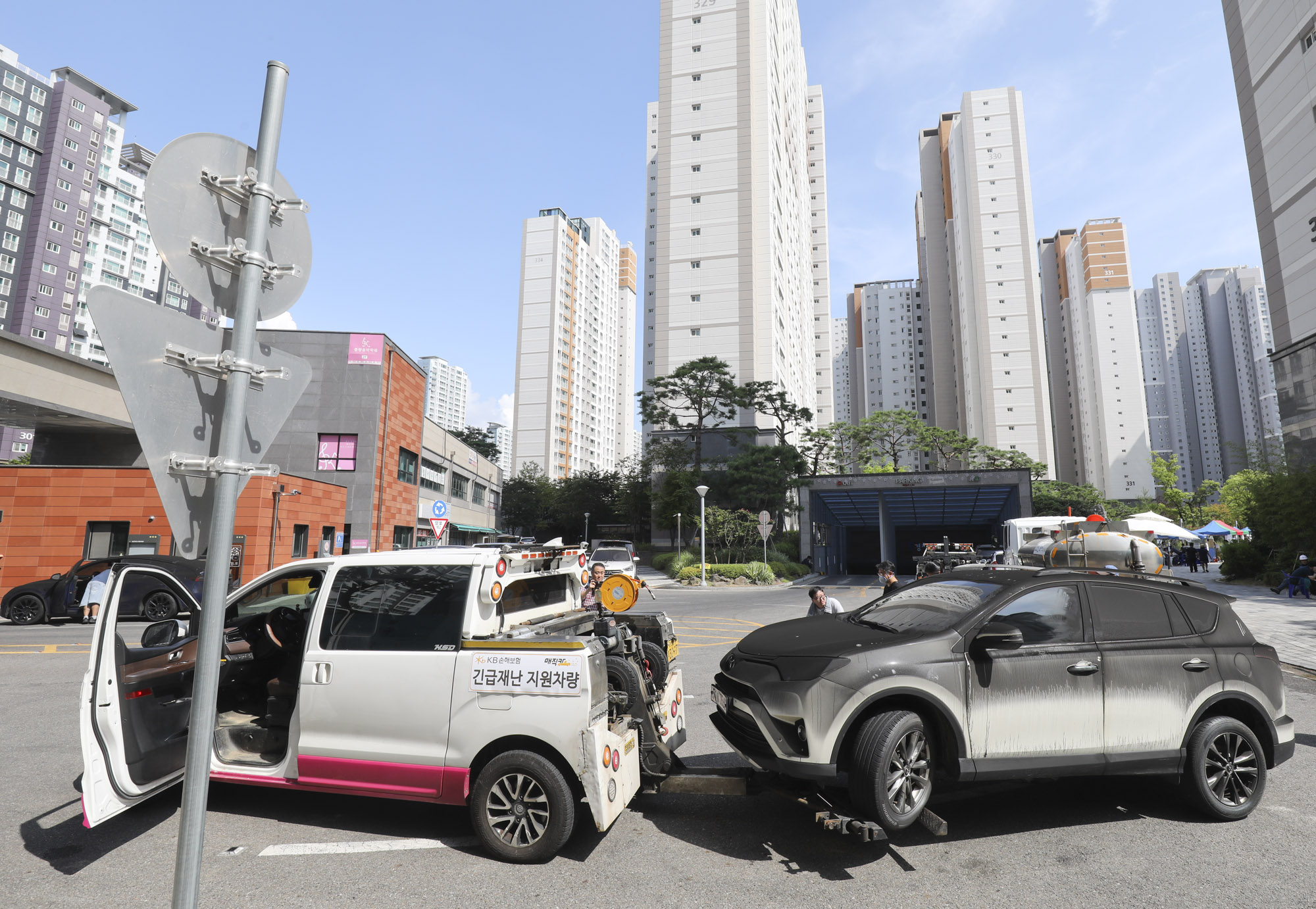 전기차;전기차화재;전기차불;벤츠전기차;인천청라아파트;청라제일풍경채