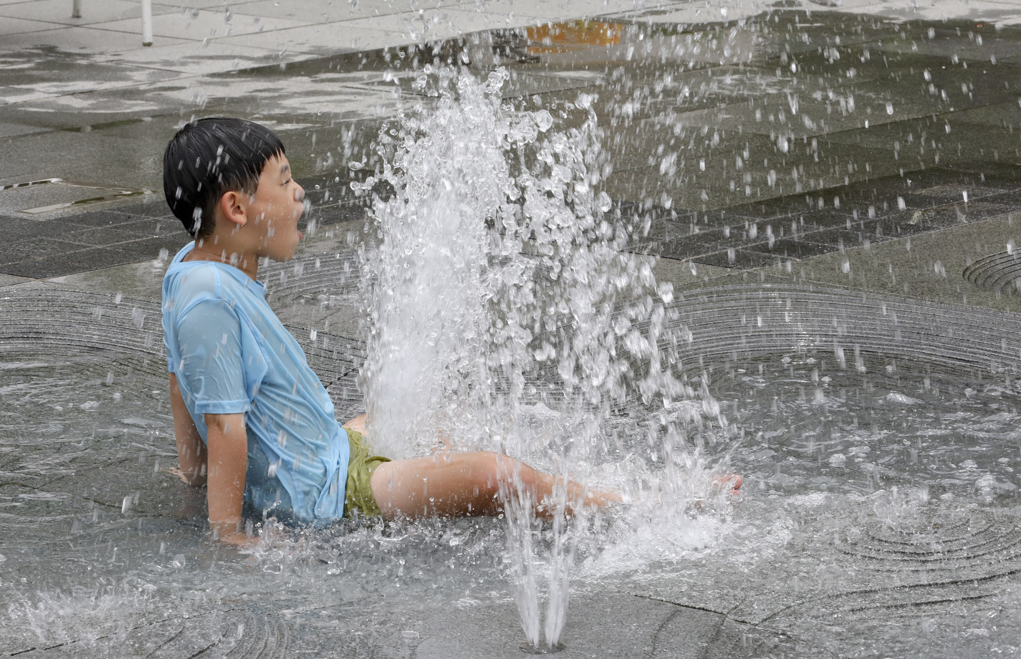 입추;더위;광화문광장