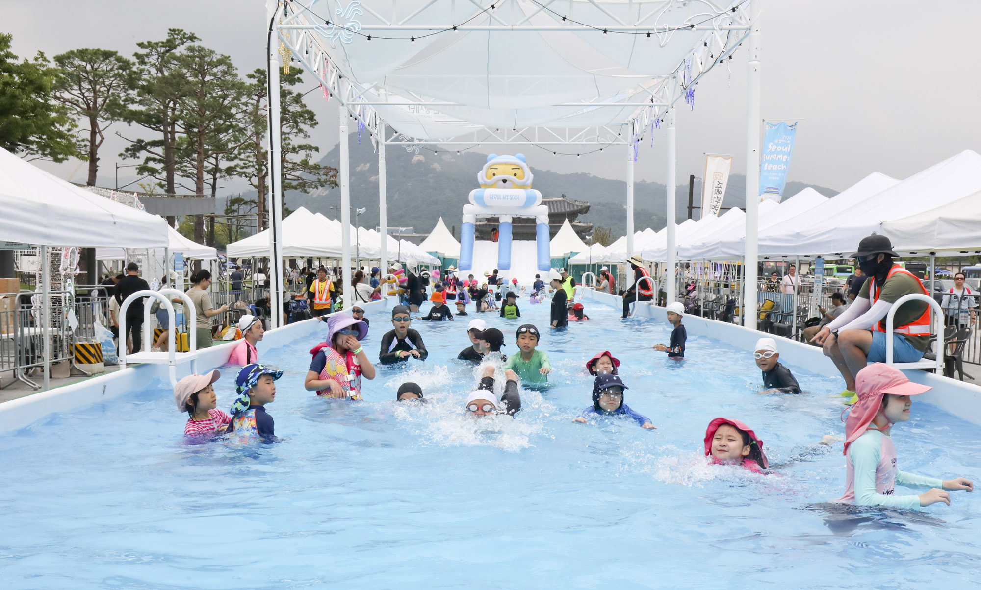 입추;더위;광화문광장