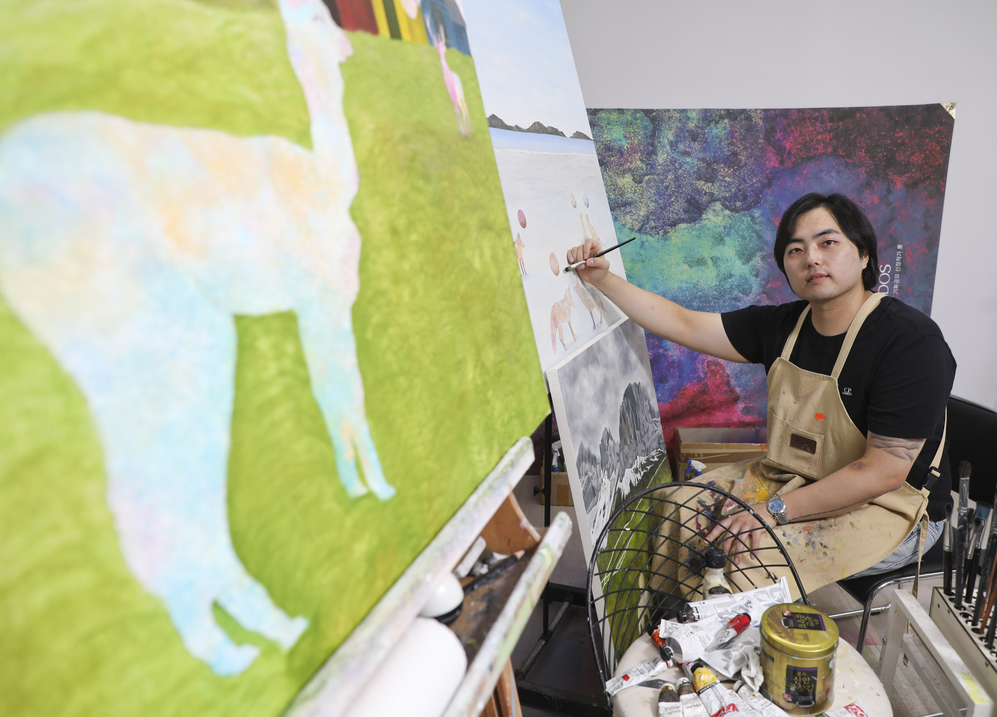 김기섭;김기섭작가;한국미술응원프로젝트;화가의방;그림;아티스트