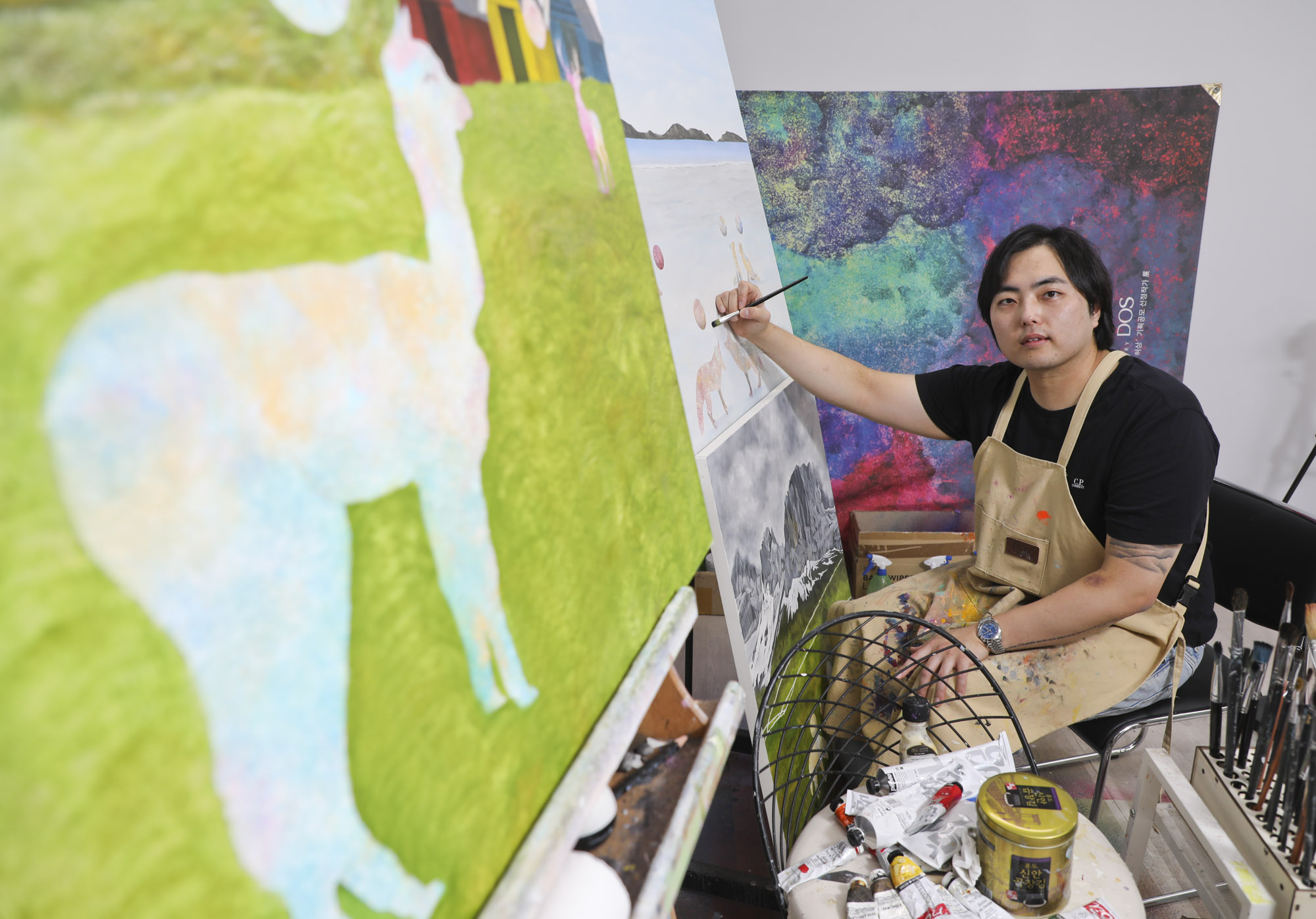 김기섭;김기섭작가;한국미술응원프로젝트;화가의방;그림;아티스트