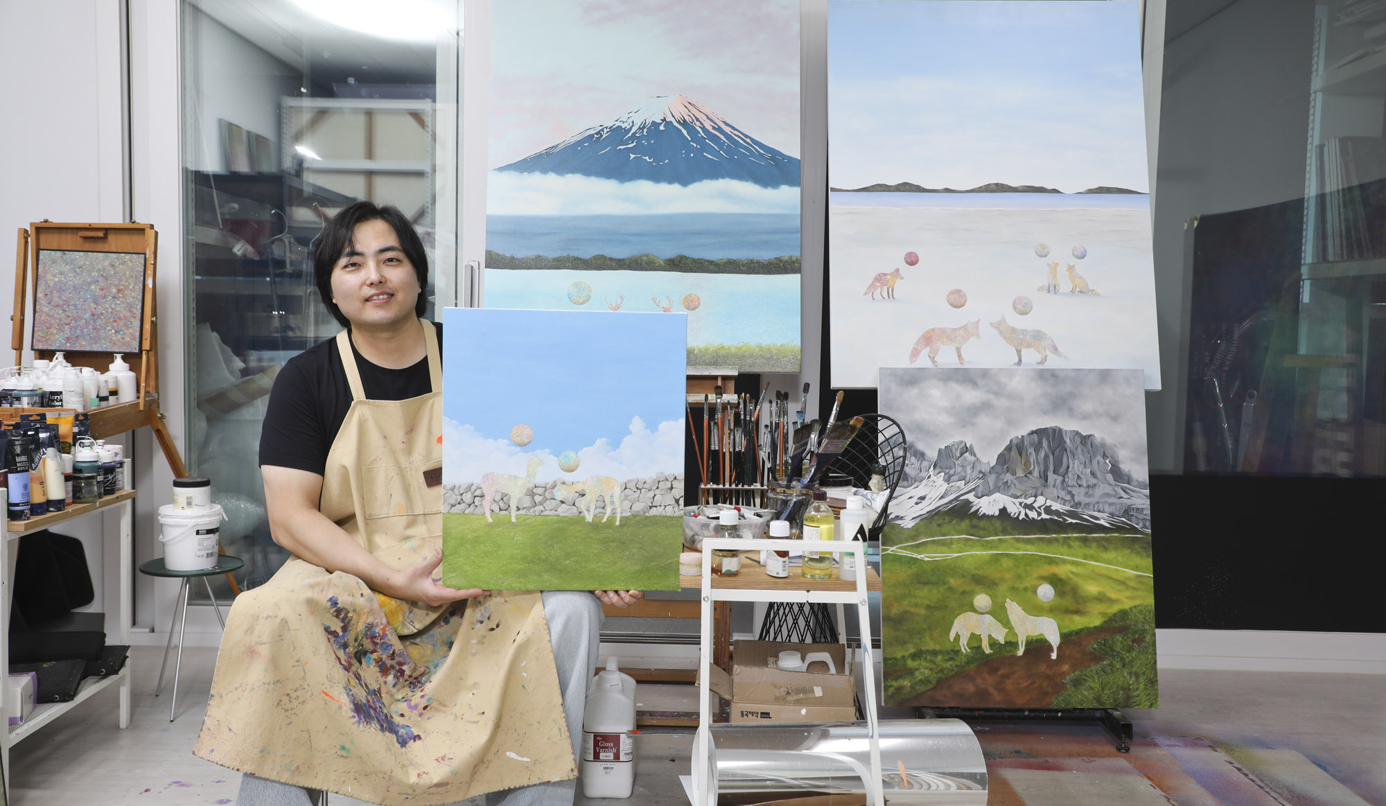 김기섭;김기섭작가;한국미술응원프로젝트;화가의방;그림;아티스트