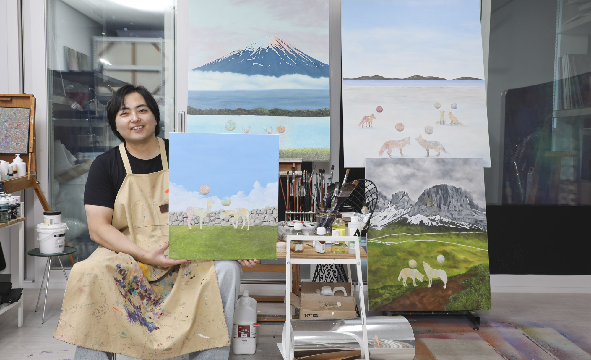 김기섭;김기섭작가;한국미술응원프로젝트;화가의방;그림;아티스트