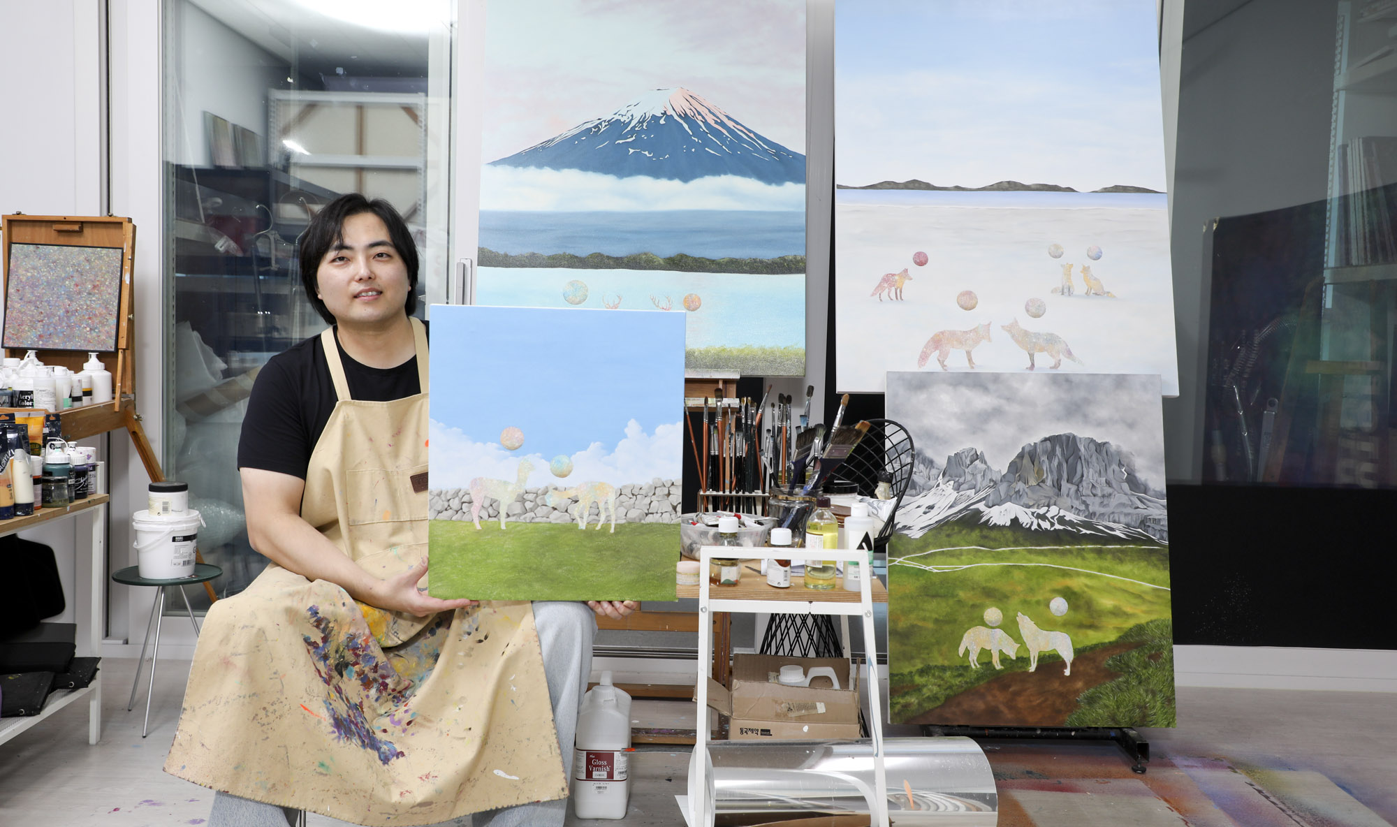 김기섭;김기섭작가;한국미술응원프로젝트;화가의방;그림;아티스트
