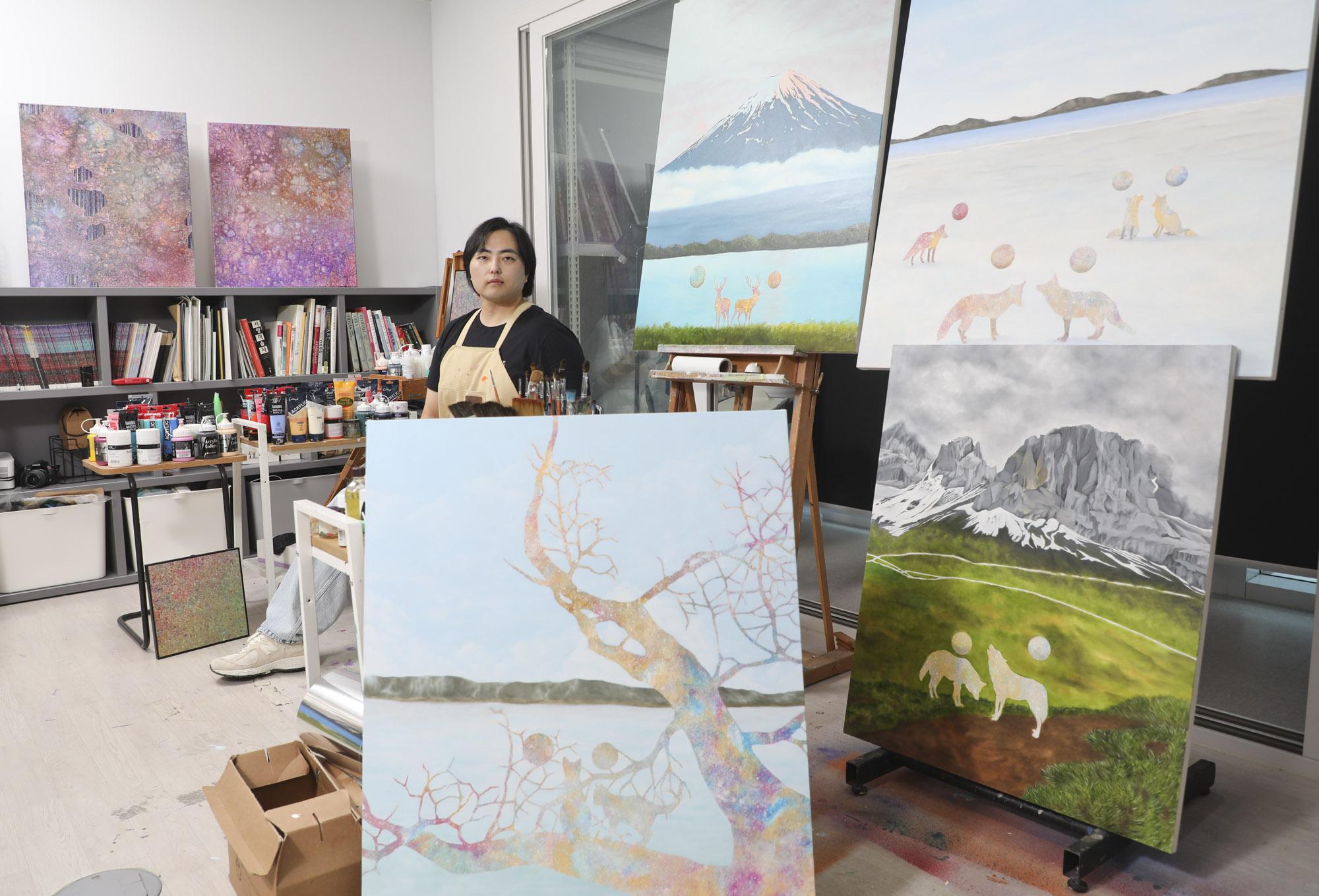김기섭;김기섭작가;한국미술응원프로젝트;화가의방;그림;아티스트