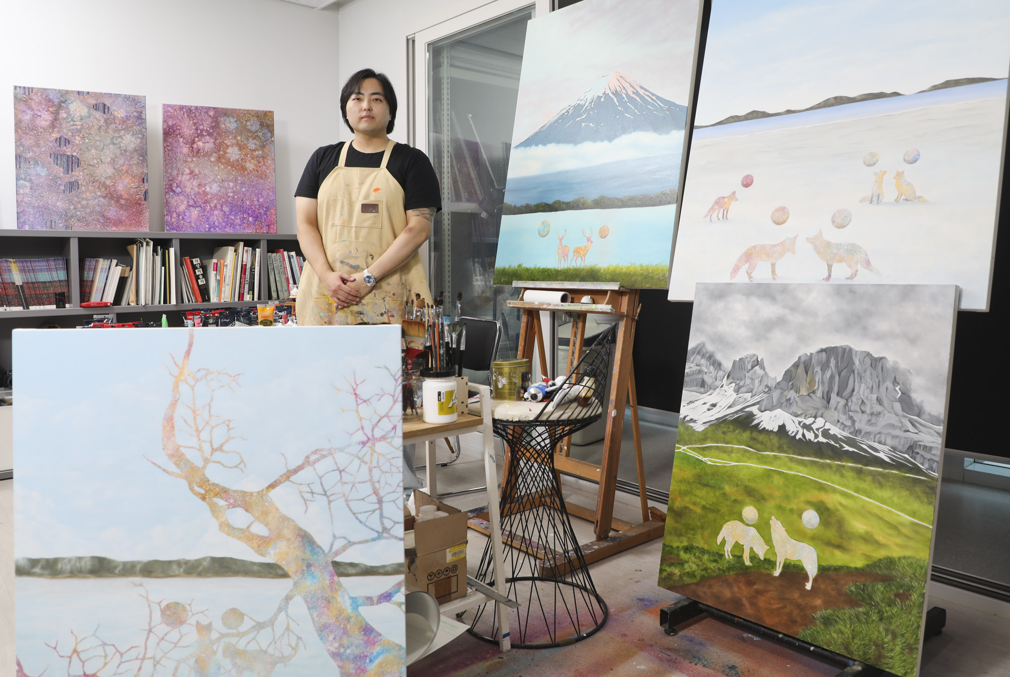 김기섭;김기섭작가;한국미술응원프로젝트;화가의방;그림;아티스트
