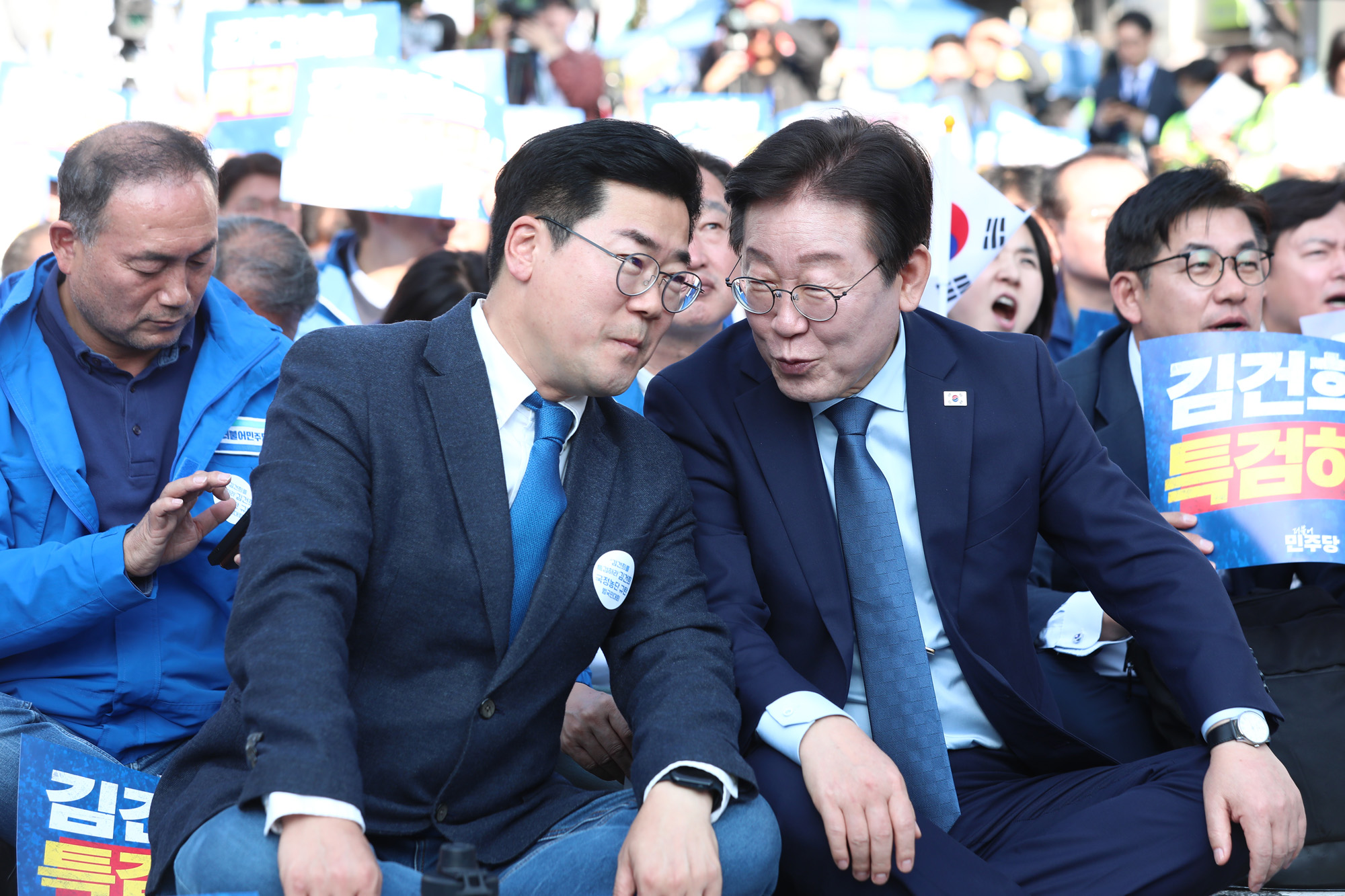 정치;더불어민주당장외투쟁;김건희·윤석열 국정농단 규탄·특검촉구 국민행;이재명;민주당국민행동의날