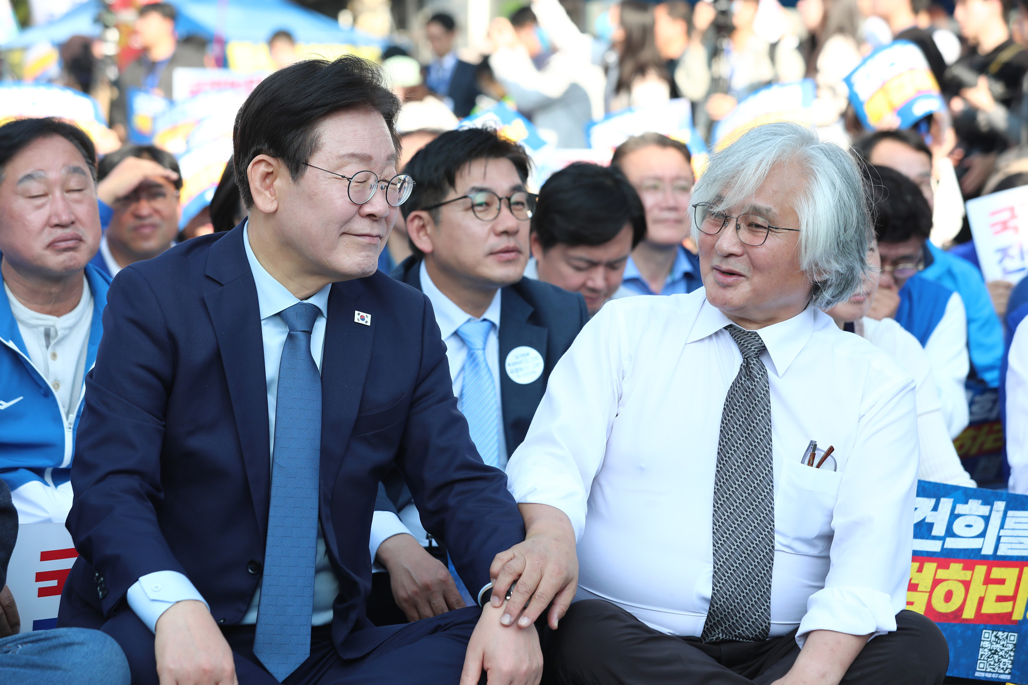 정치;더불어민주당장외투쟁;김건희·윤석열 국정농단 규탄·특검촉구 국민행;이재명;민주당국민행동의날;김민웅 촛불행동상임대표
