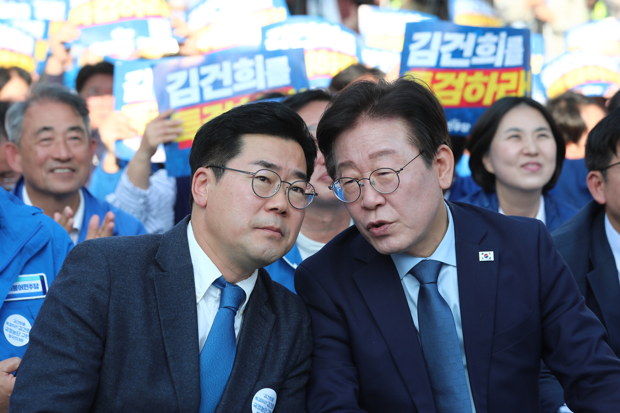 정치;더불어민주당장외투쟁;김건희·윤석열 국정농단 규탄·특검촉구 국민행;이재명;민주당국민행동의날