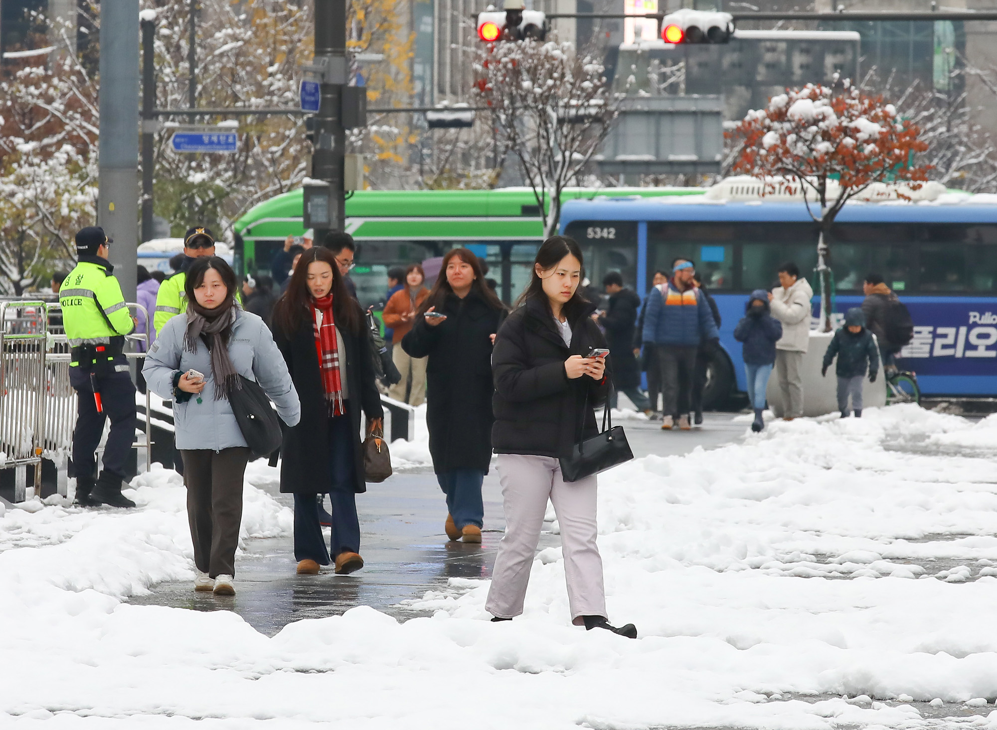 폭설 시민 출근