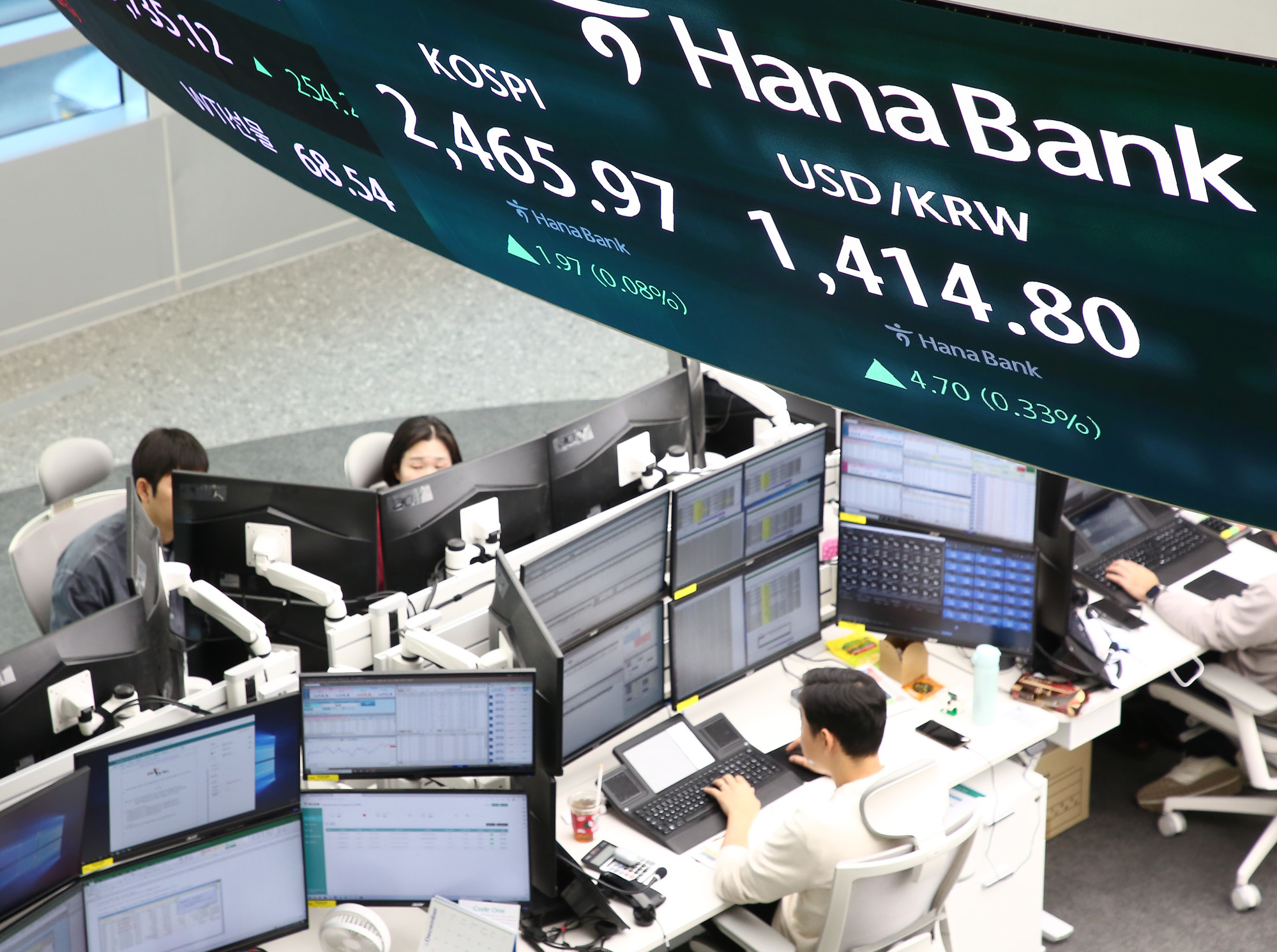 하나은행 딜링룸 코스피 외환 코스닥 주식 시세