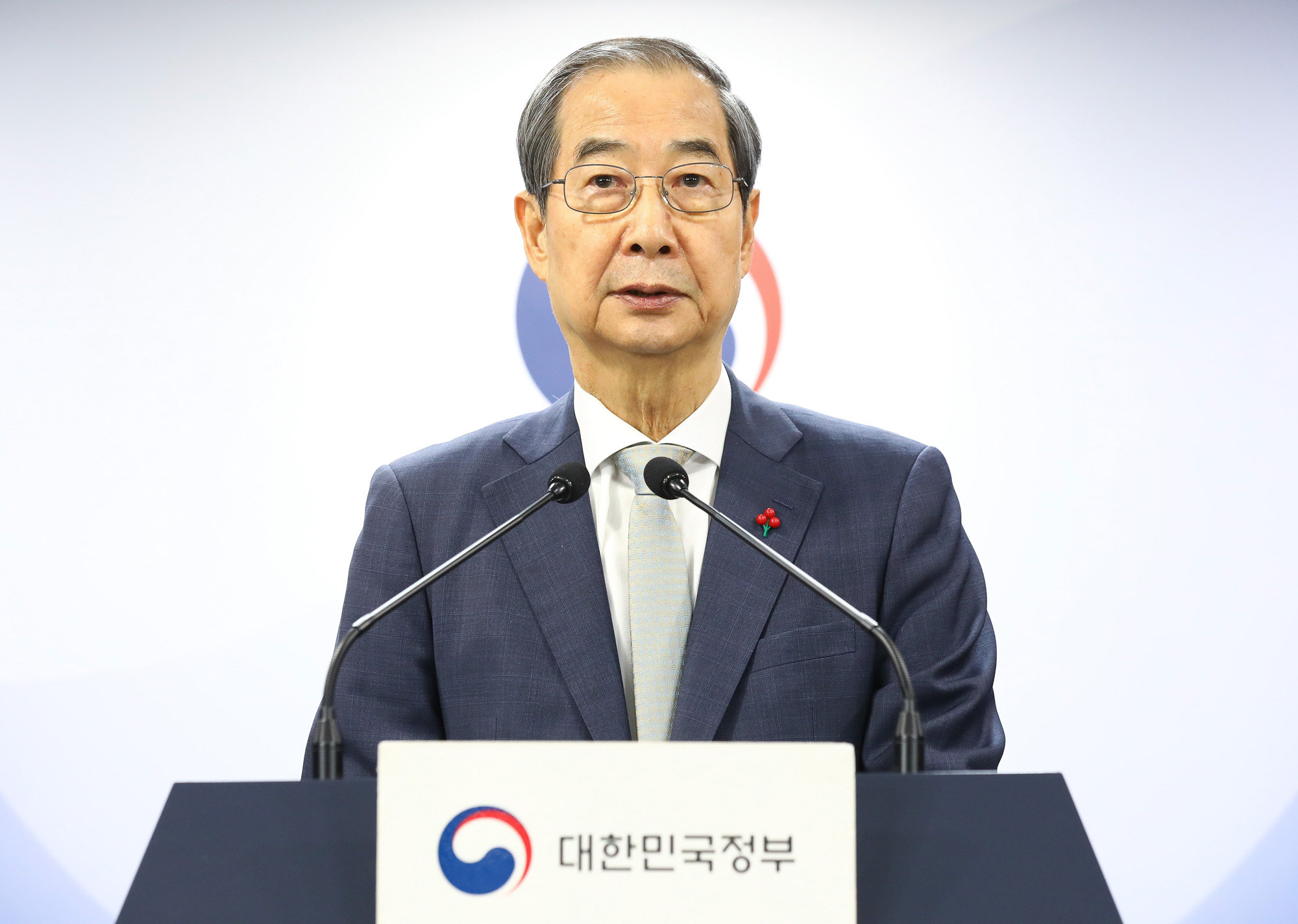 한덕수;국무총리 담화 대국민 권한대행