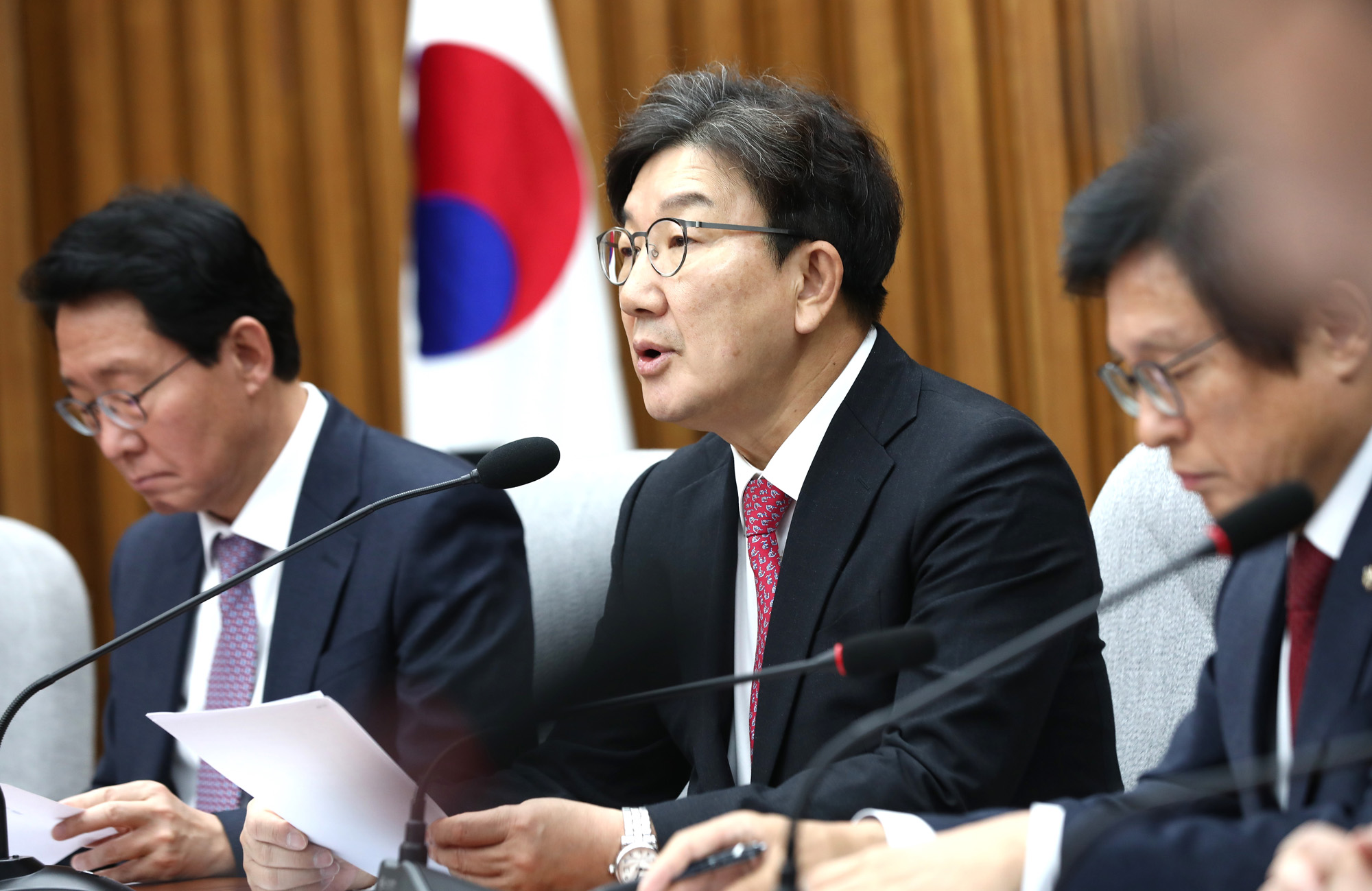 정치;국회;국민의힘 원내대책회의;권성동