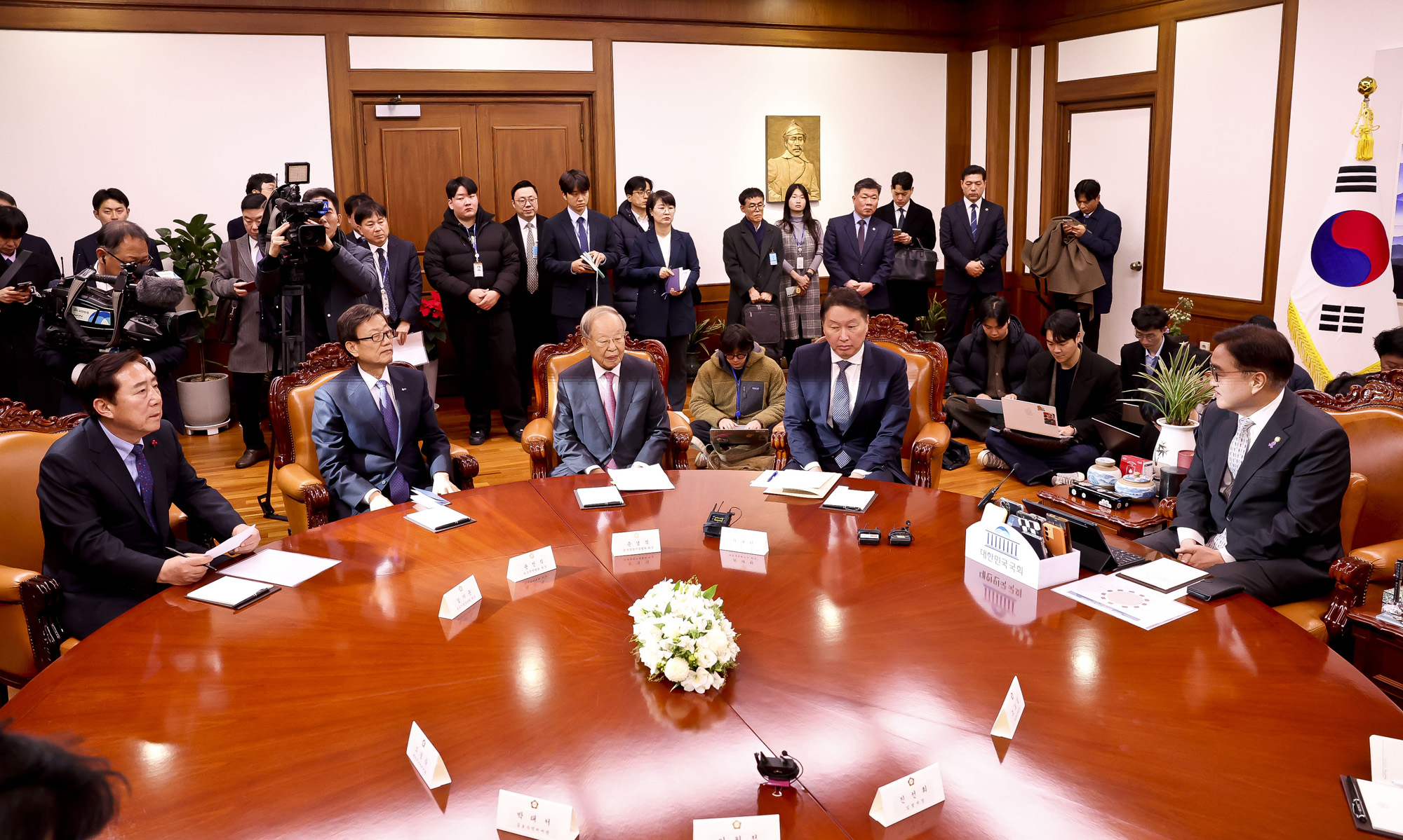 정치;국회;우원식 국회의장;경제단체;최태원;손경식