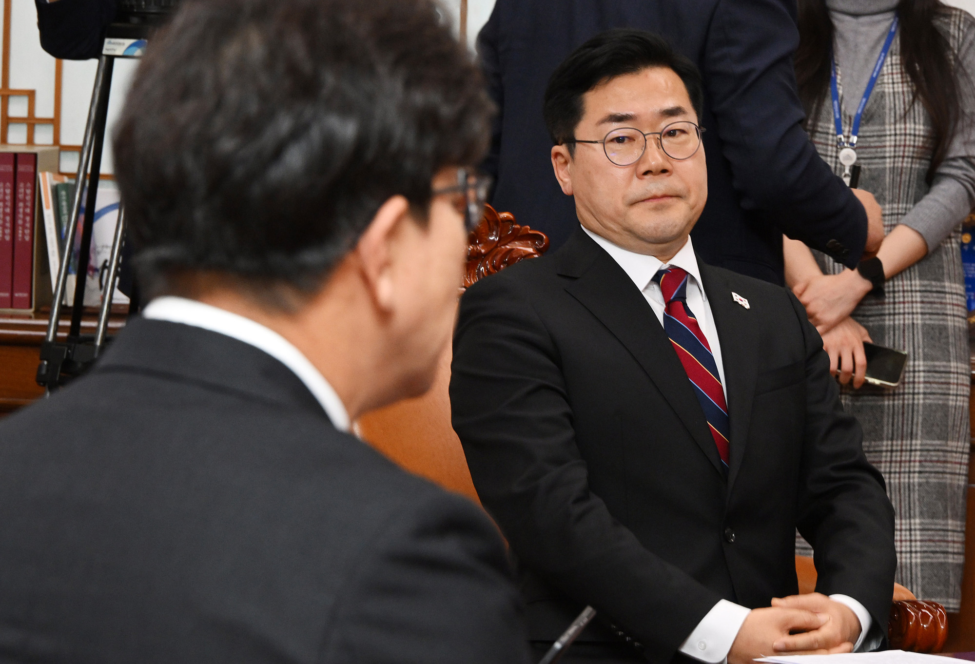 정치;국회;국회의장;우원식;원내대표회동;박찬대;권성동